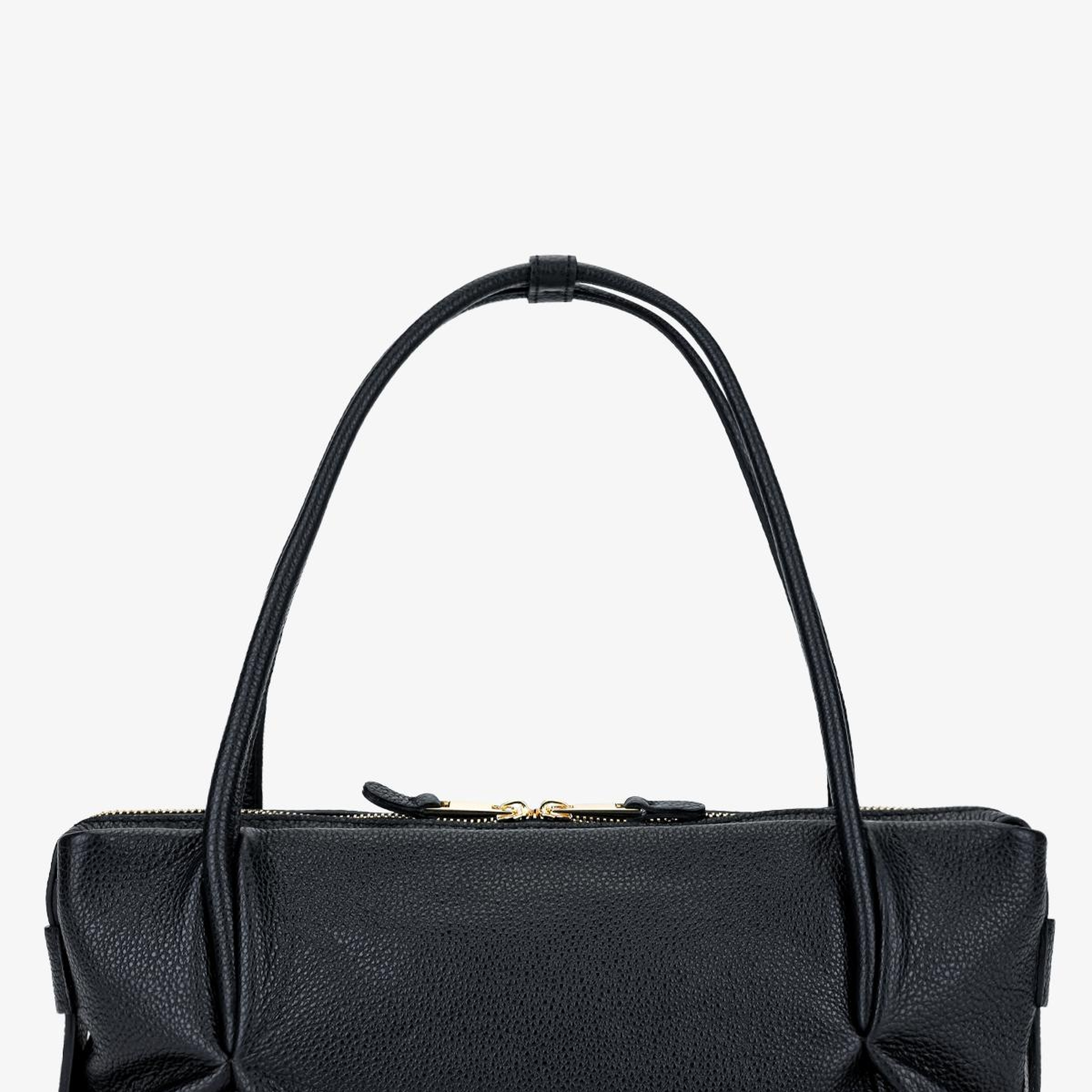 Valmenti Kadın Hakiki Deri Siyah Kol Çantası