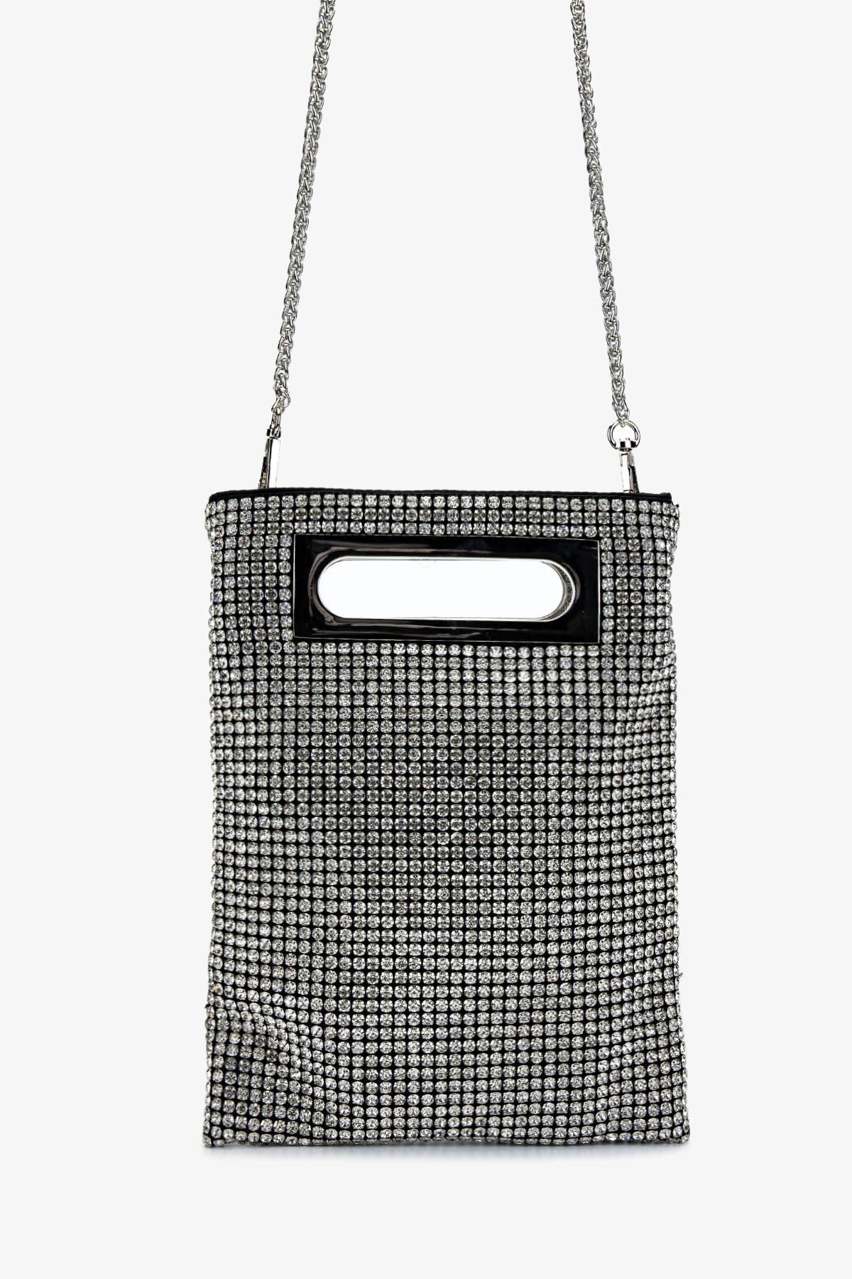 Valmenti Kadın Suni Deri Gri Omuz Çanta