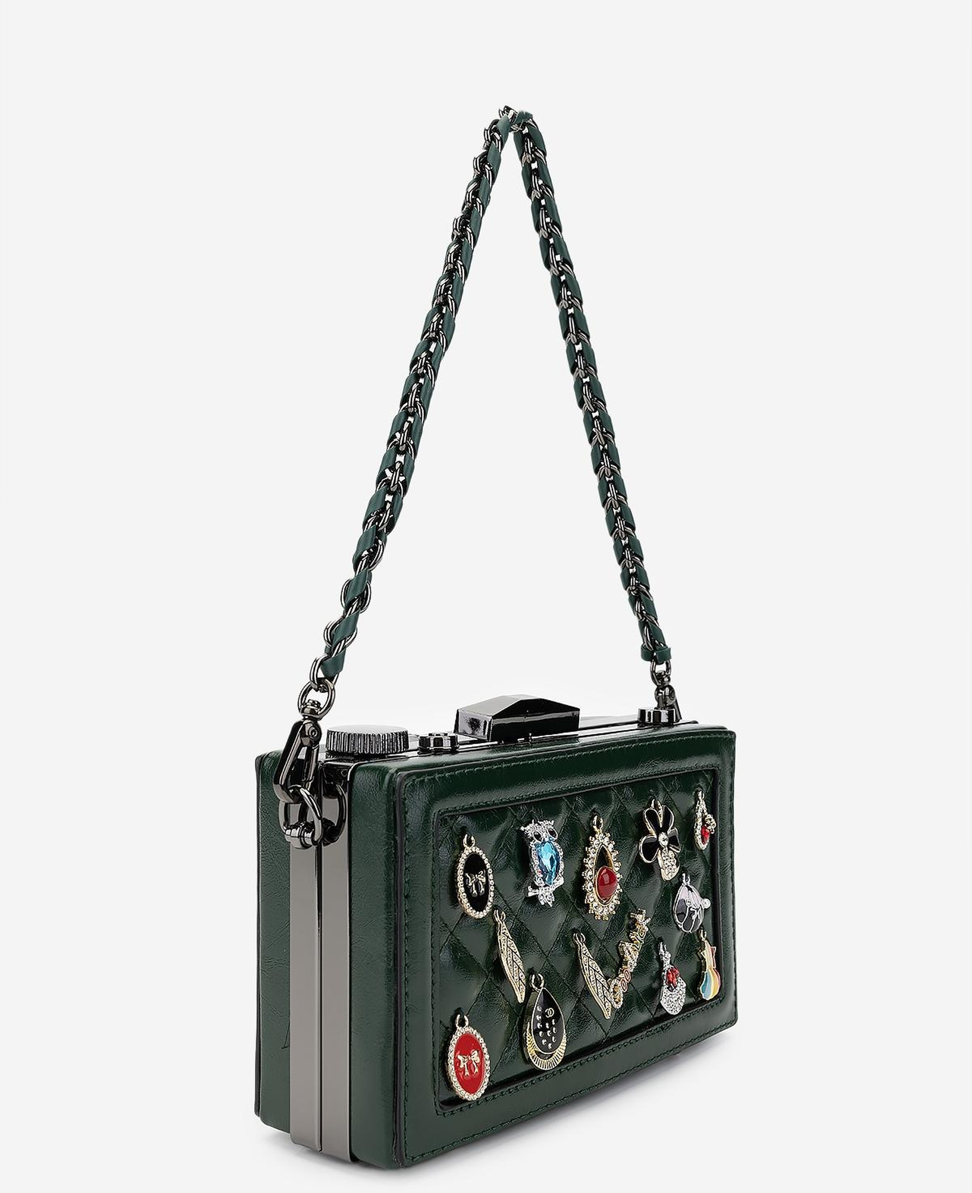 Valmenti Kadın Suni Deri Yeşil Omuz Çanta