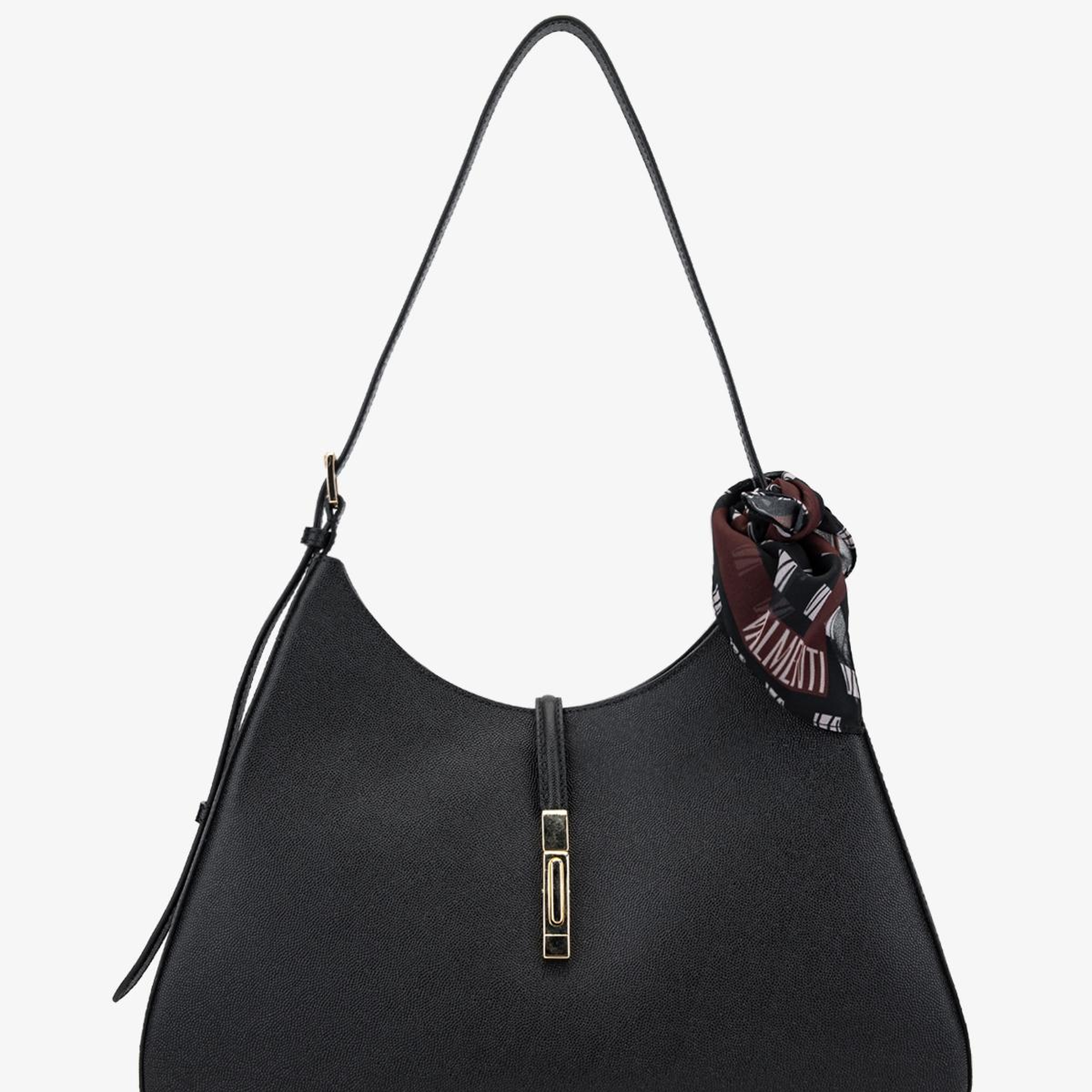 Valmenti Kadın Hakiki Deri Siyah Omuz Çanta