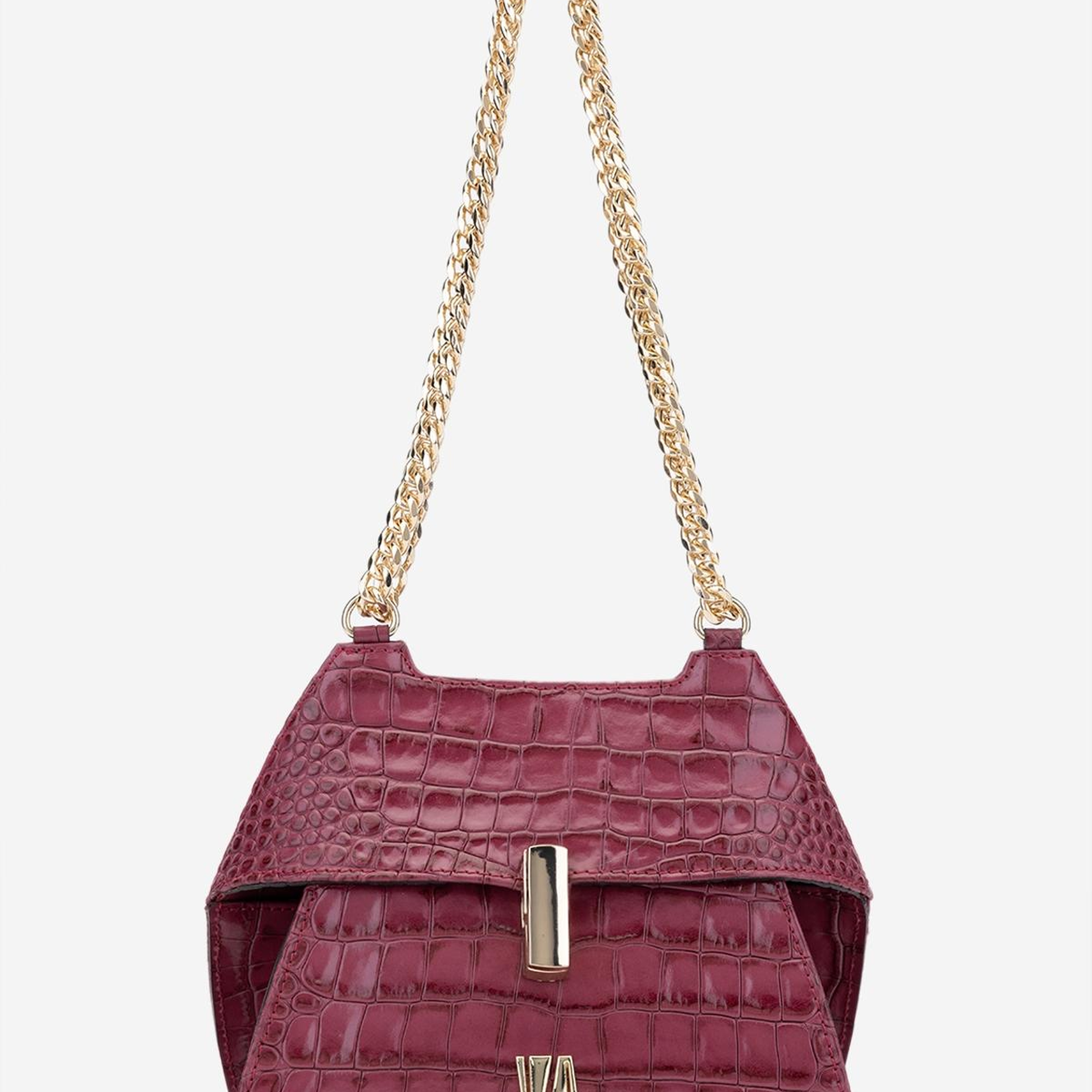 Valmenti Kadın Hakiki Deri Fuşya Omuz Çanta