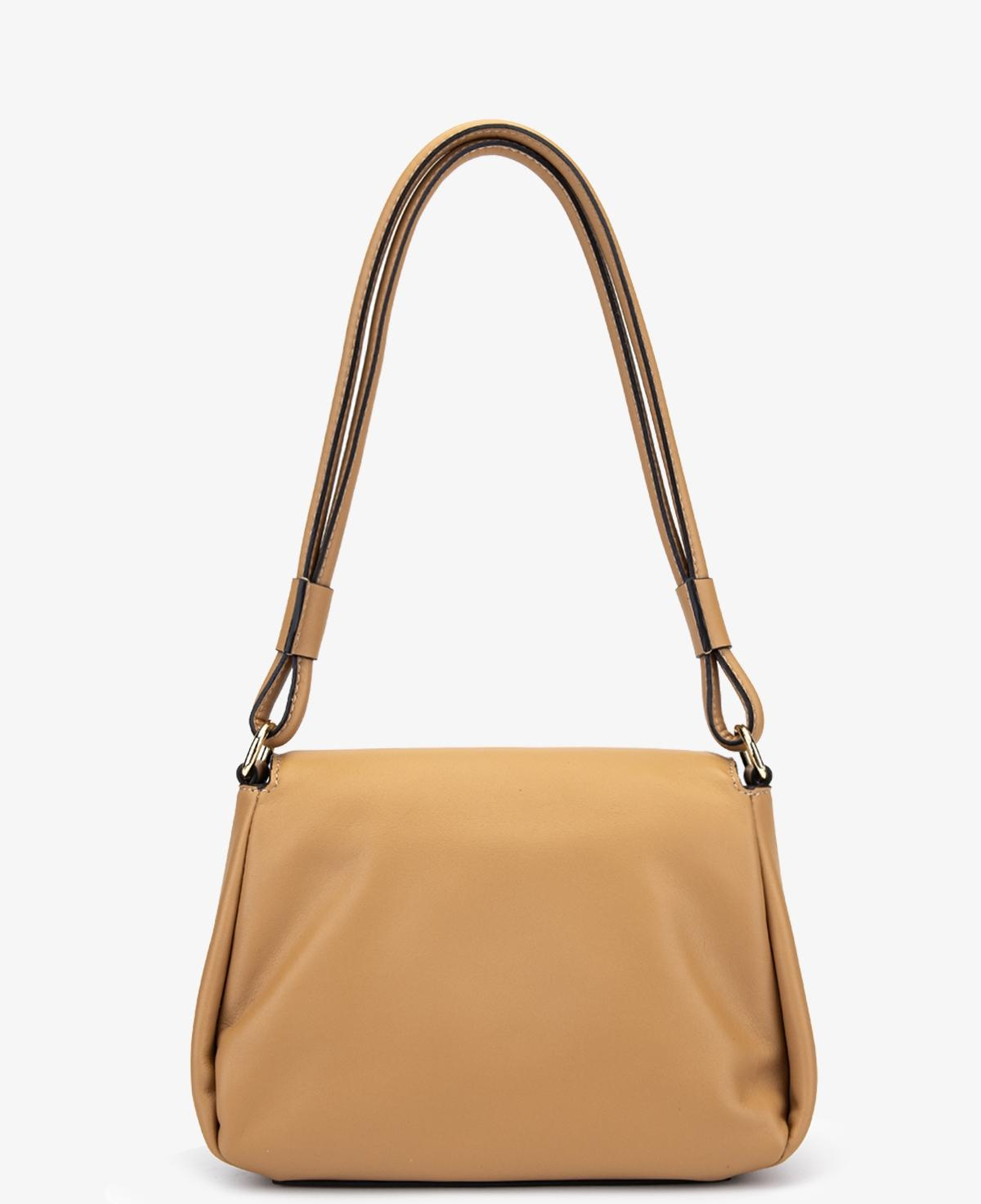 Valmenti Kadın Hakiki Deri Bej Omuz Çanta