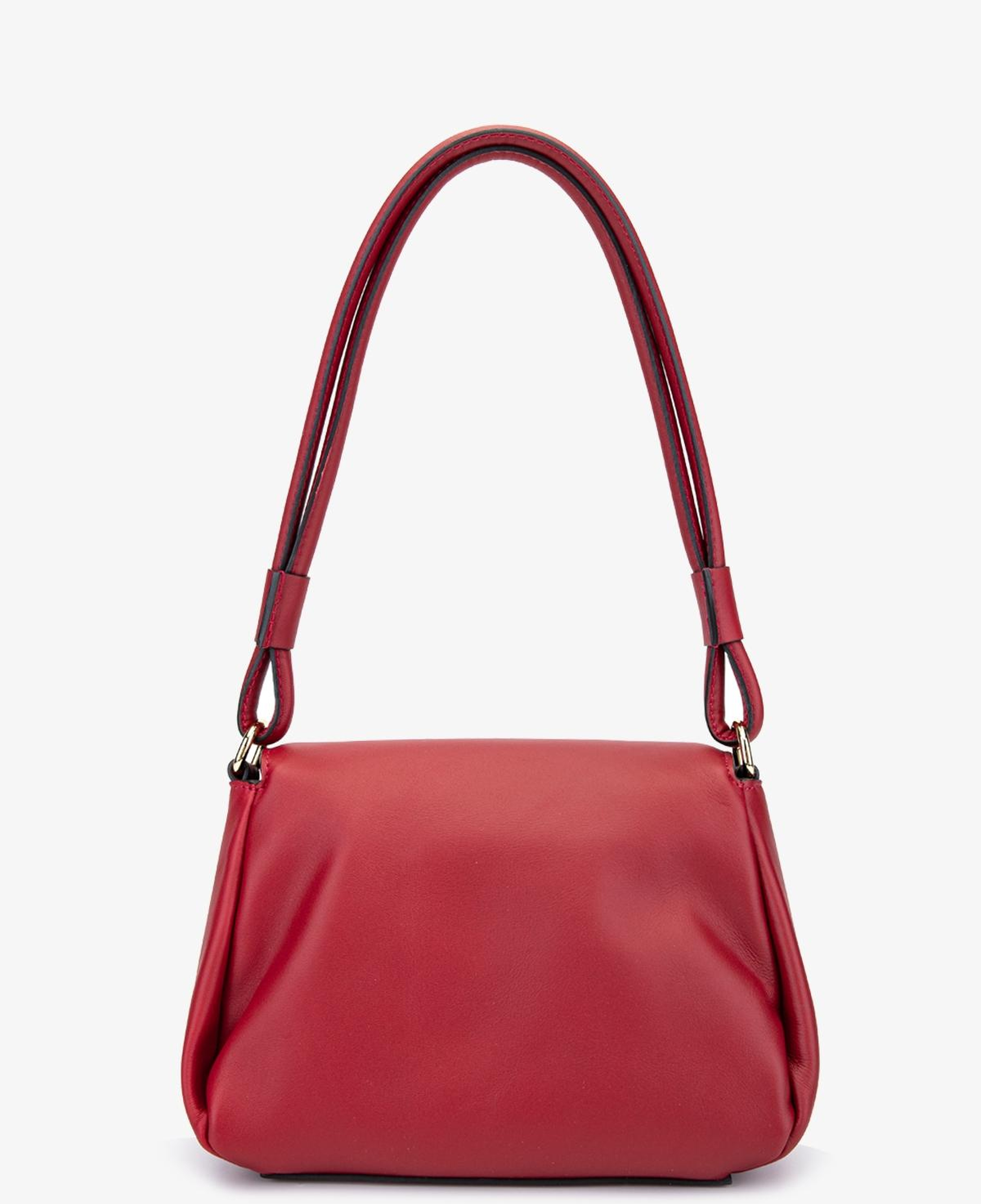 Valmenti Kadın Hakiki Deri Kırmızı Omuz Çanta