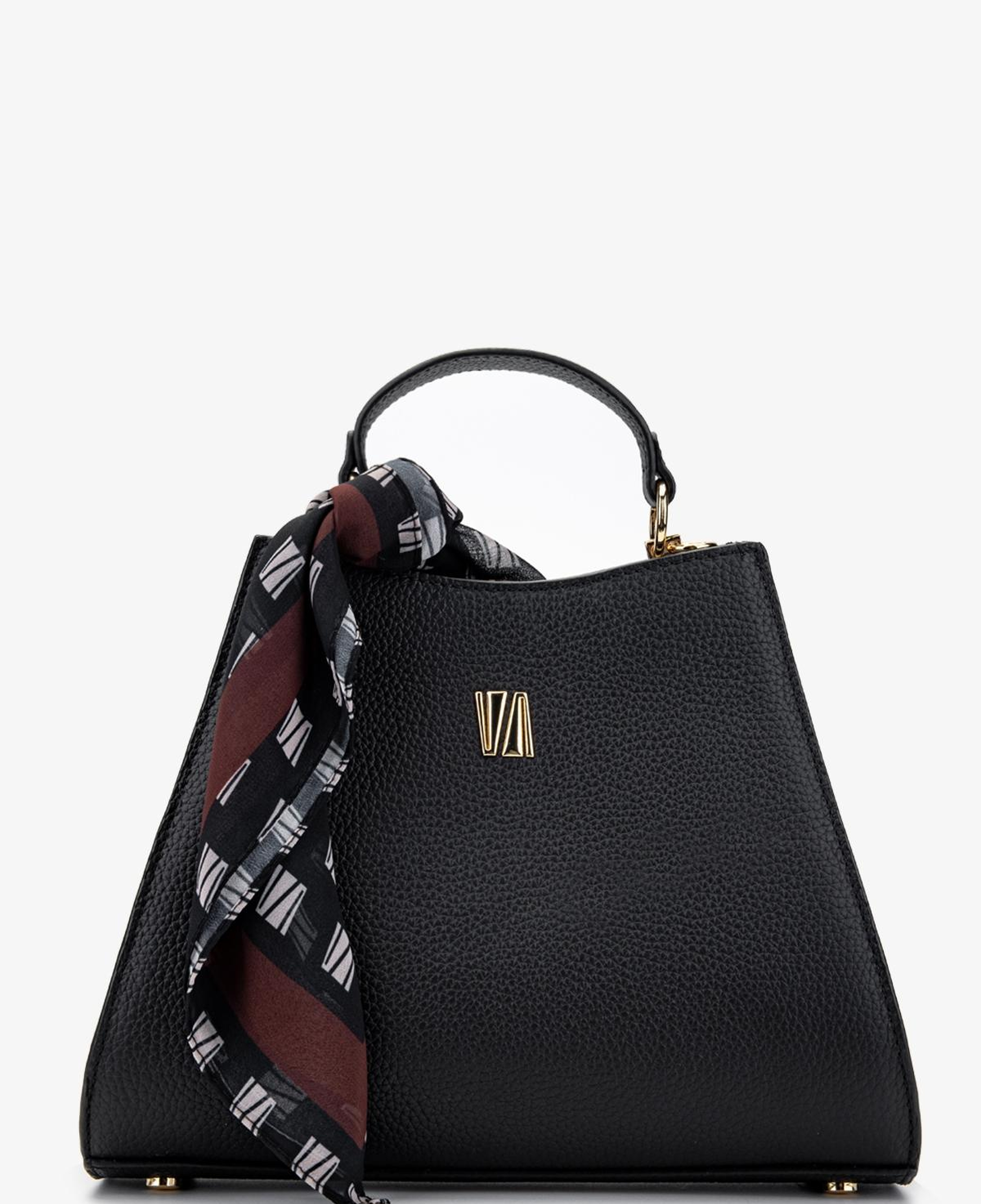 Valmenti Kadın Hakiki Deri Siyah Floter El Çantası