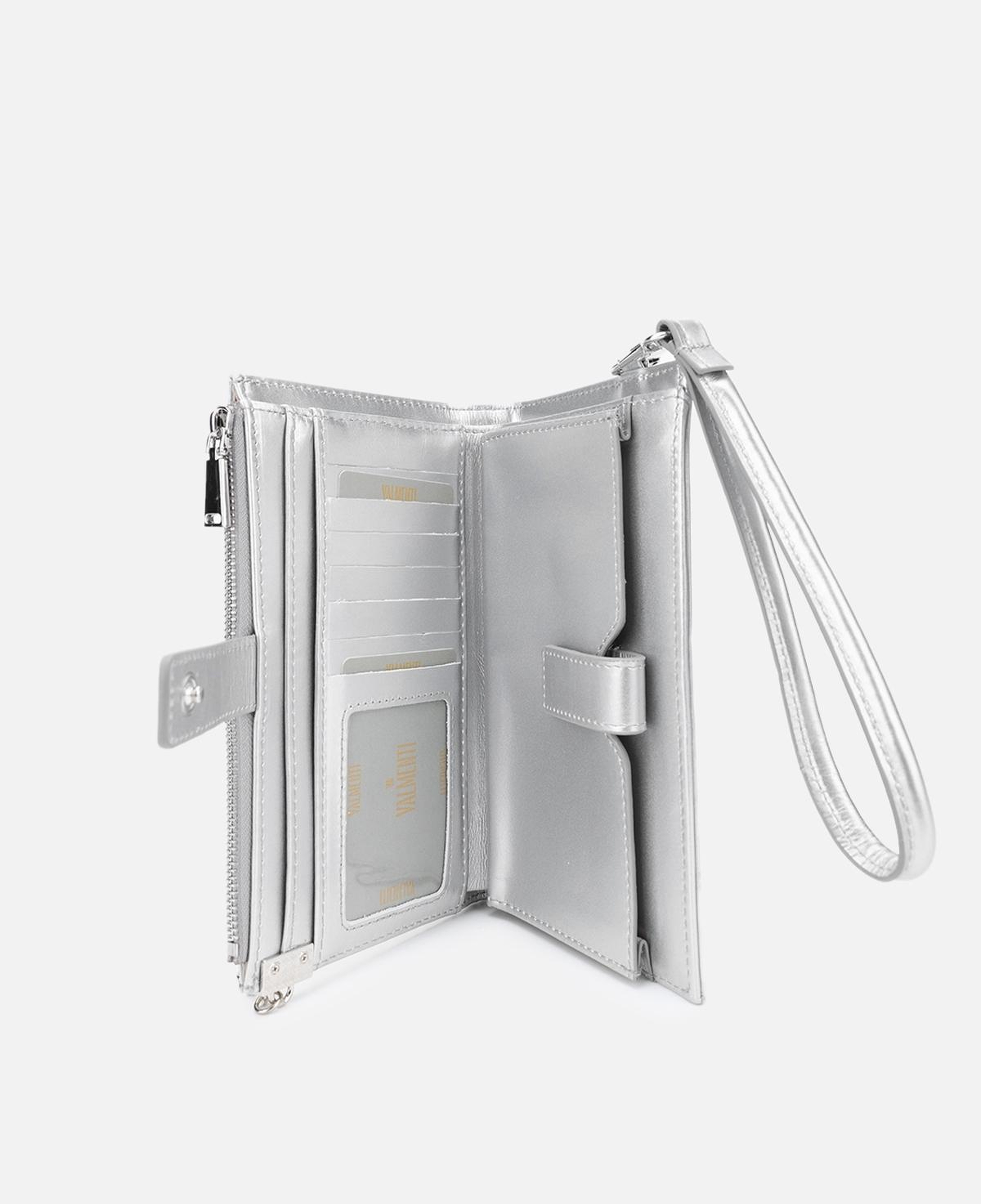 Valmenti Kadın Hakiki Deri Gri El Çantası