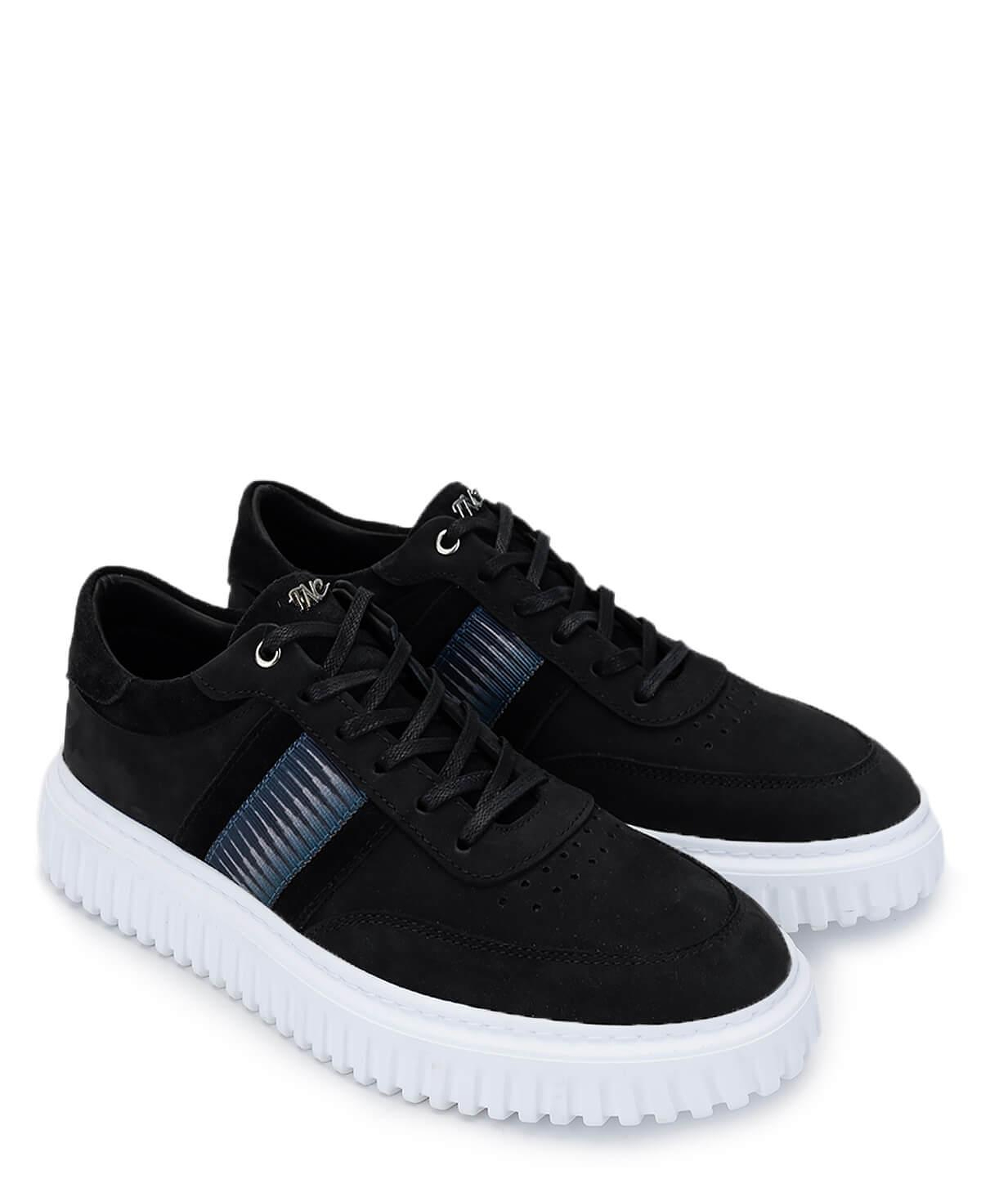 Tamer Tanca Erkek Hakiki Deri Siyah Nubuk Sneakers & Spor Ayakkabı