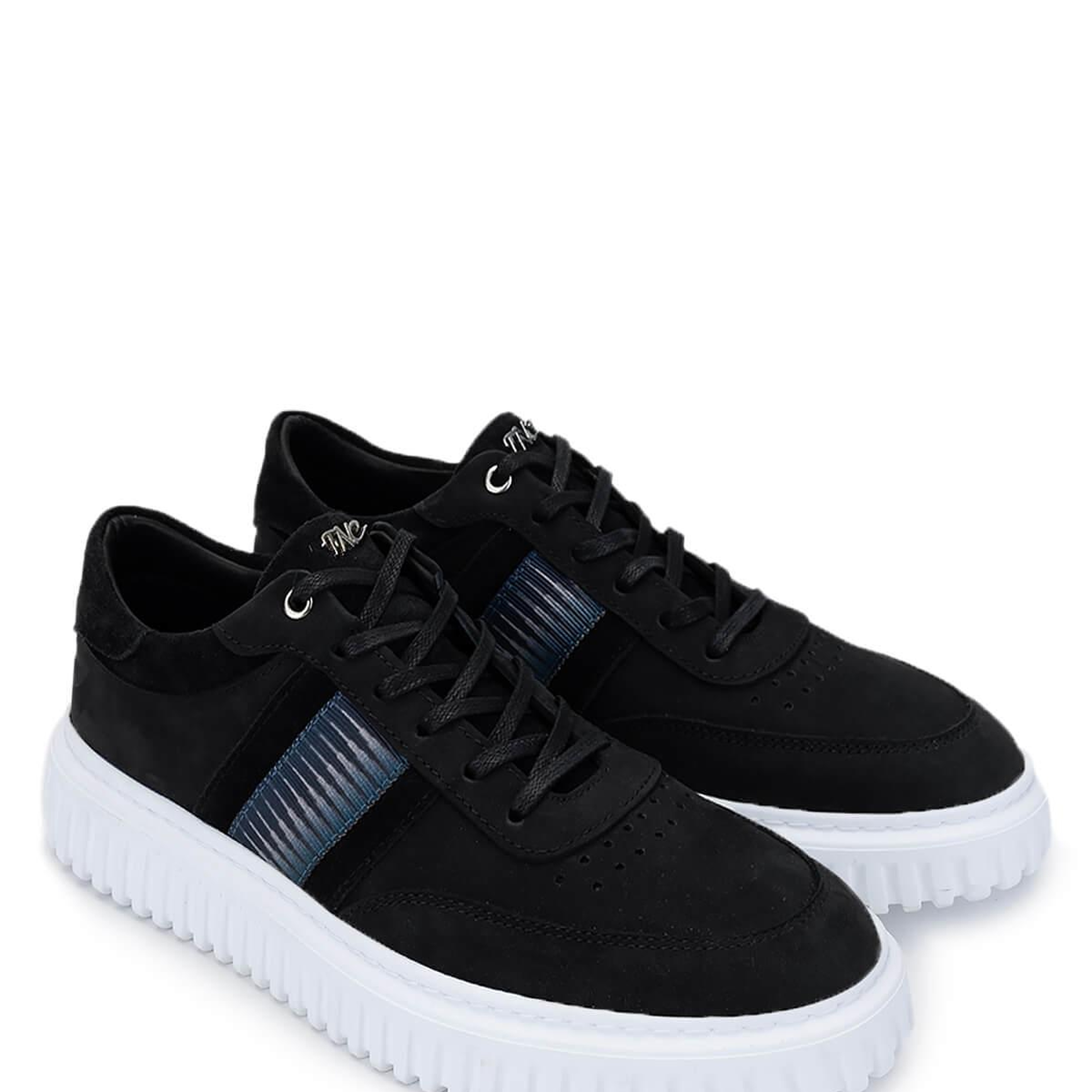 Tamer Tanca Erkek Hakiki Deri Siyah Nubuk Sneakers & Spor Ayakkabı