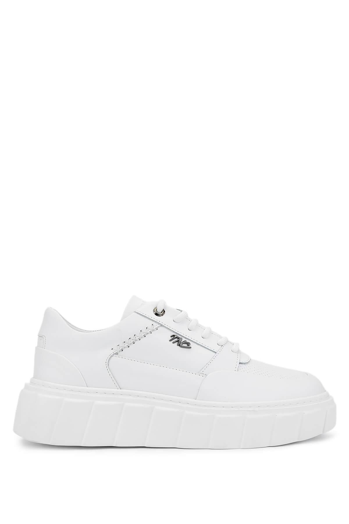 Tamer Tanca Erkek Hakiki Deri Beyaz Sneakers & Spor Ayakkabı