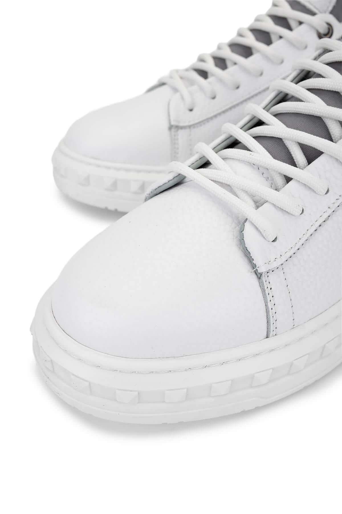 Tamer Tanca Erkek Beyaz Deri Sneakers & Spor Ayakkabı