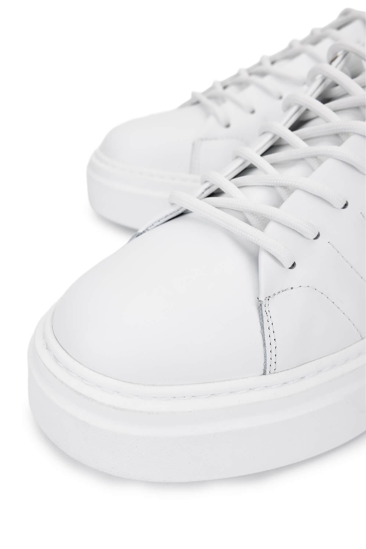 Tamer Tanca Erkek Hakiki Deri Beyaz Sneakers & Spor Ayakkabı
