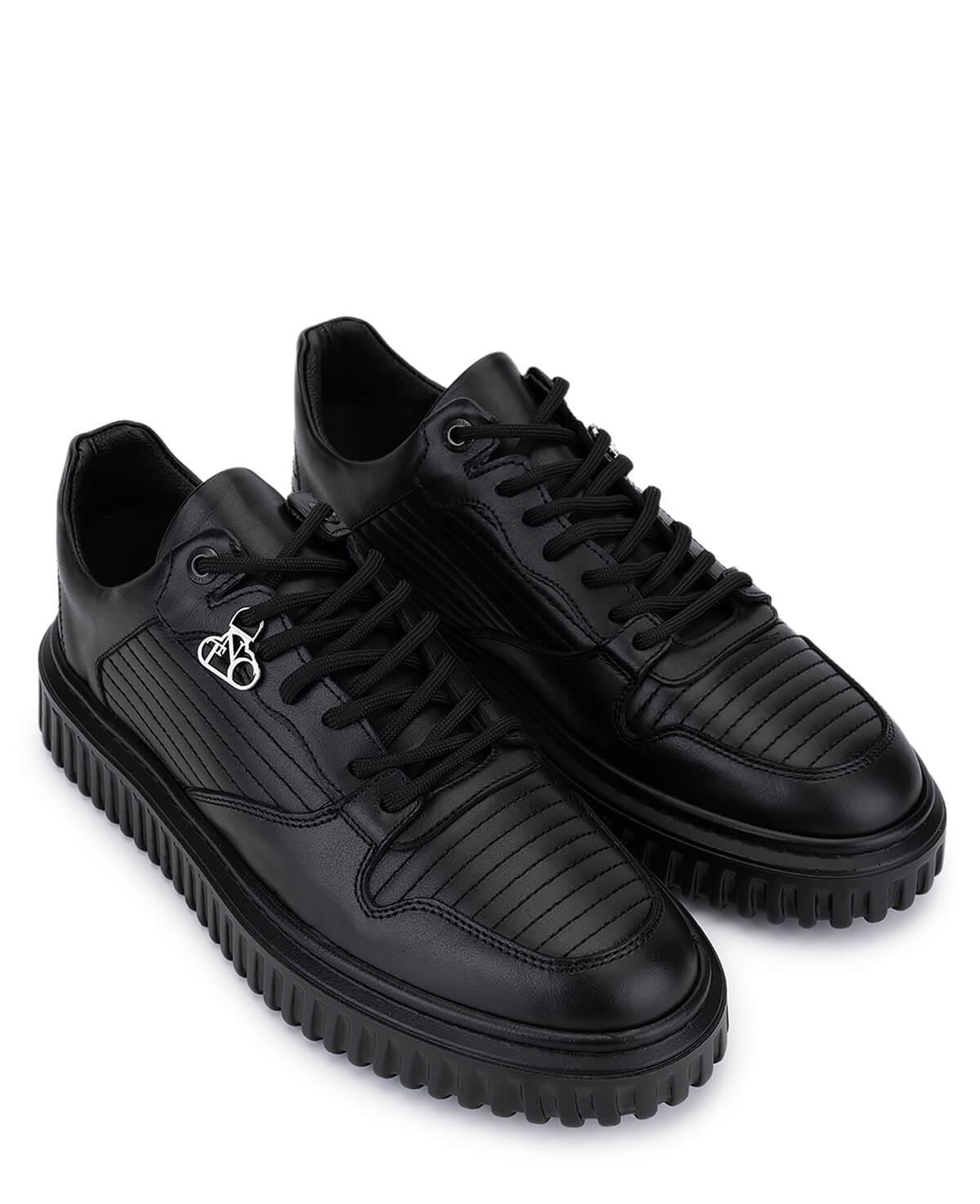 Tamer Tanca Erkek Siyah Deri Sneakers & Spor Ayakkabı