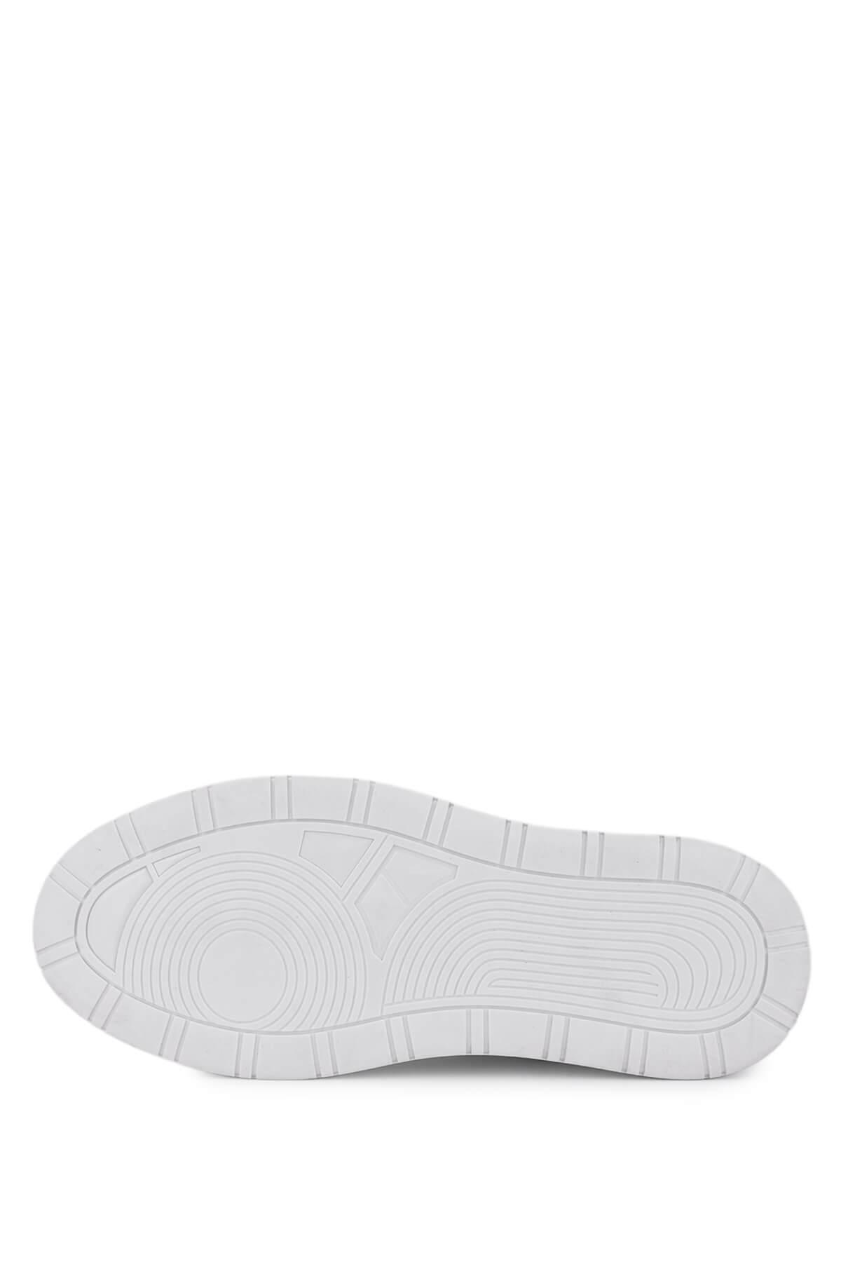 Tamer Tanca Erkek Hakiki Deri Beyaz Sneakers & Spor Bot