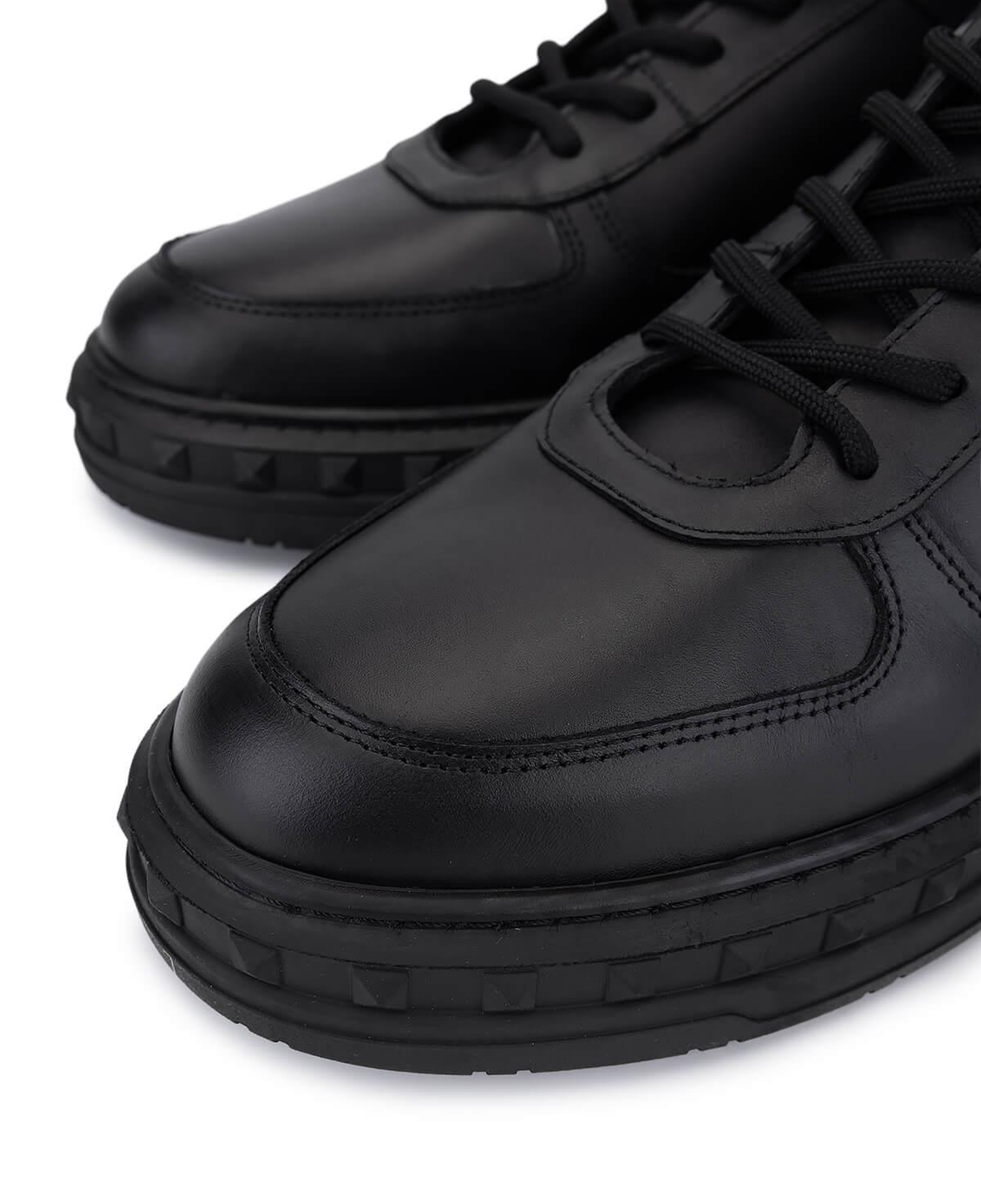 Tamer Tanca Erkek Hakiki Deri Siyah Deri Sneakers & Spor Bot