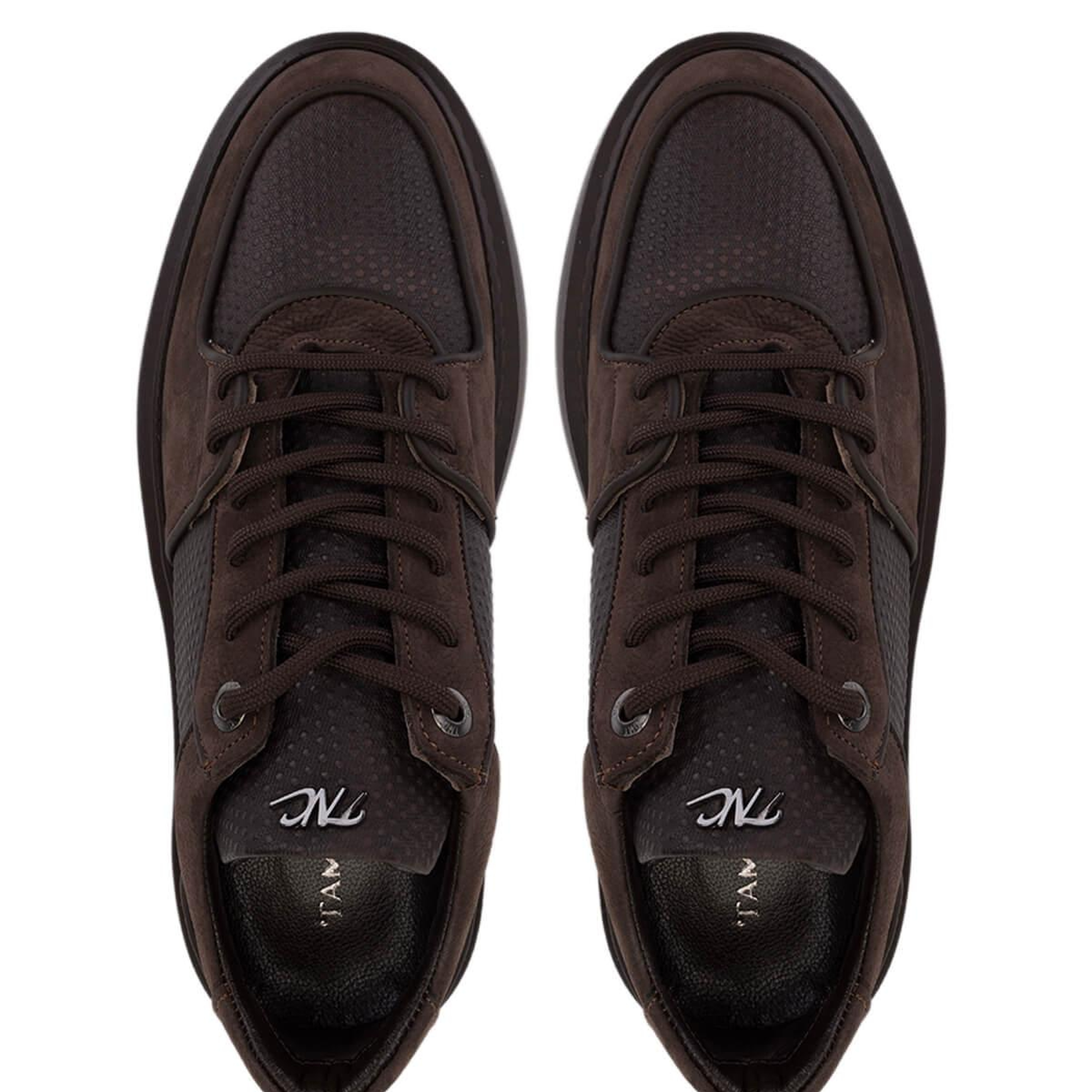 Tamer Tanca Erkek Hakiki Deri Kahverengi Sneakers & Spor Ayakkabı