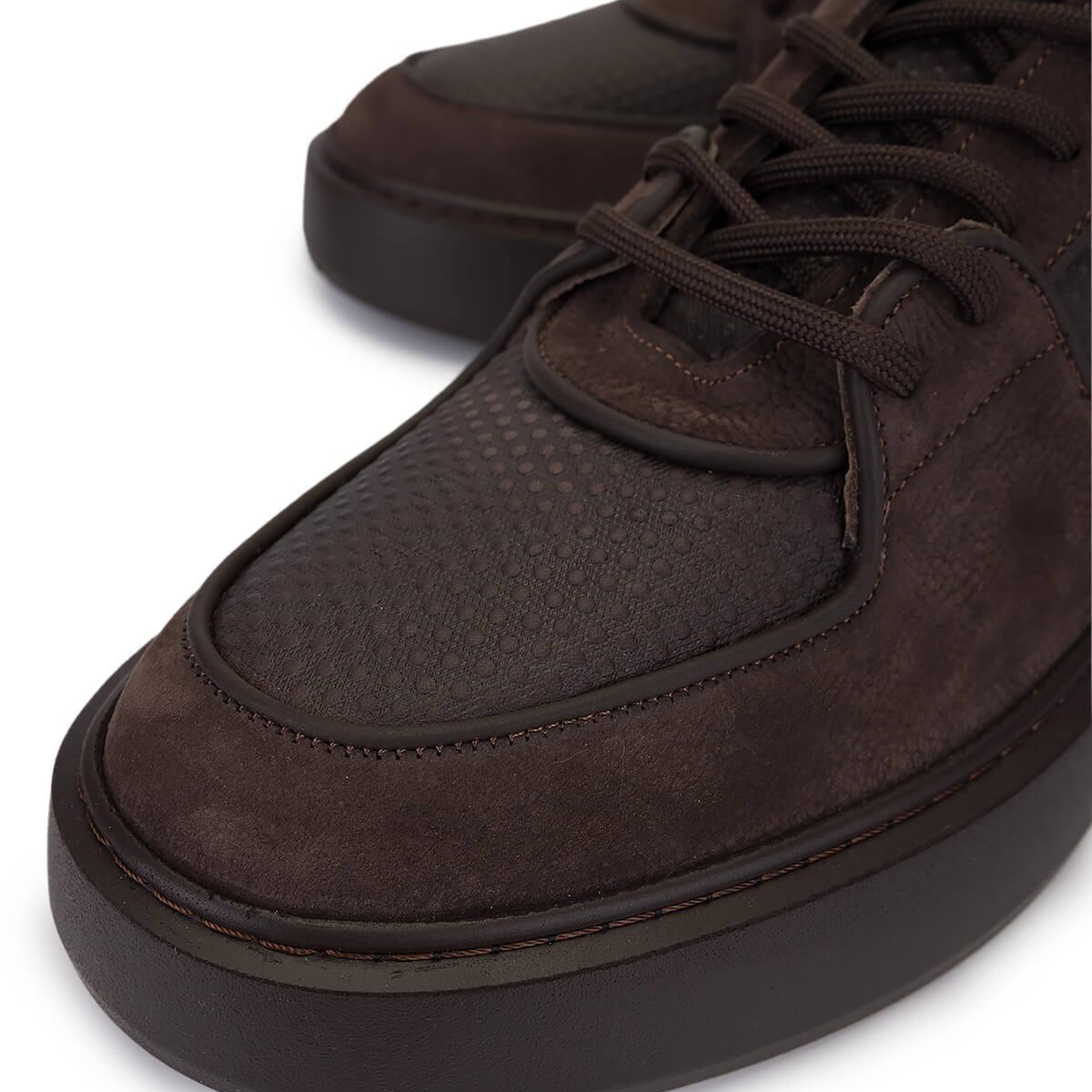 Tamer Tanca Erkek Hakiki Deri Kahverengi Sneakers & Spor Ayakkabı