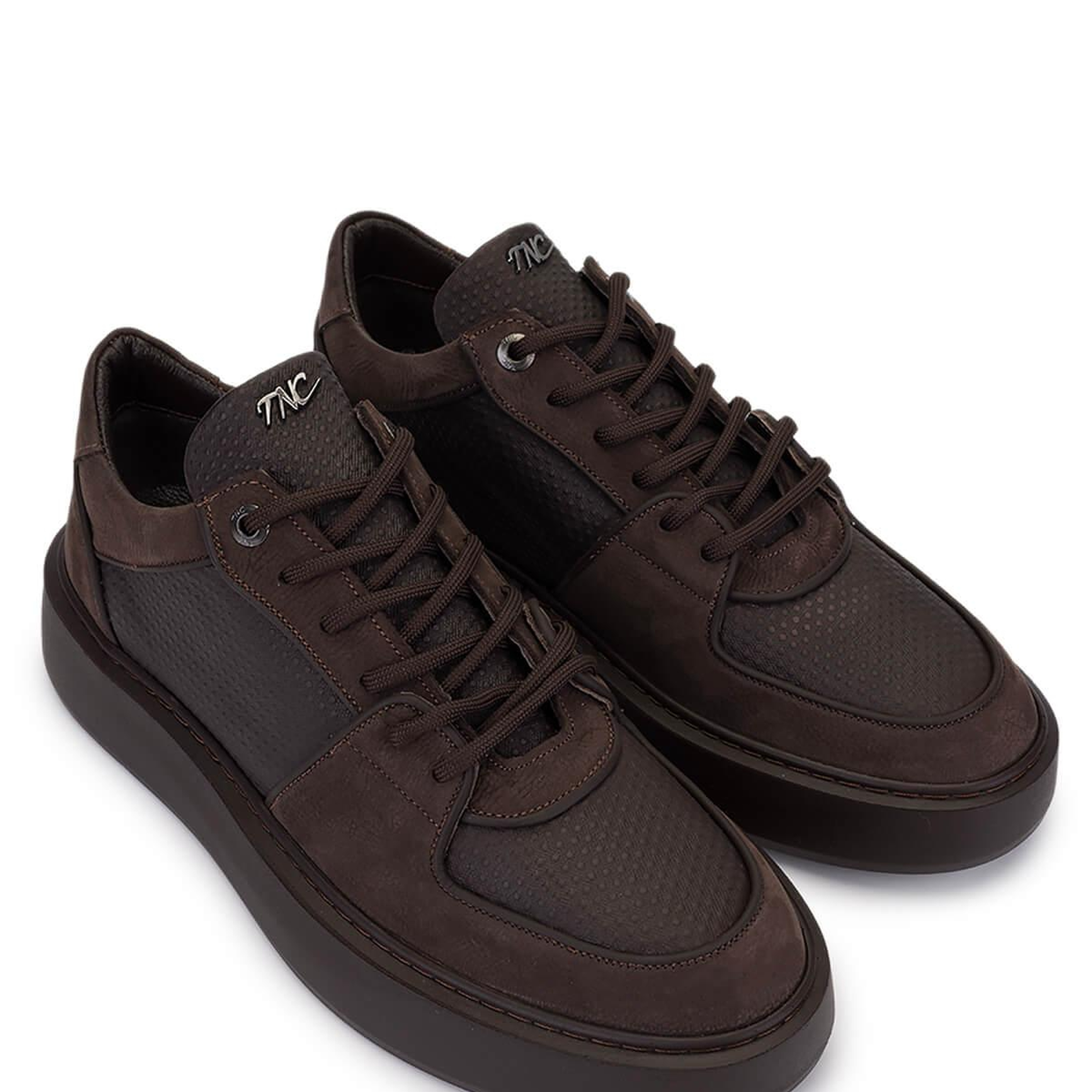 Tamer Tanca Erkek Hakiki Deri Kahverengi Sneakers & Spor Ayakkabı