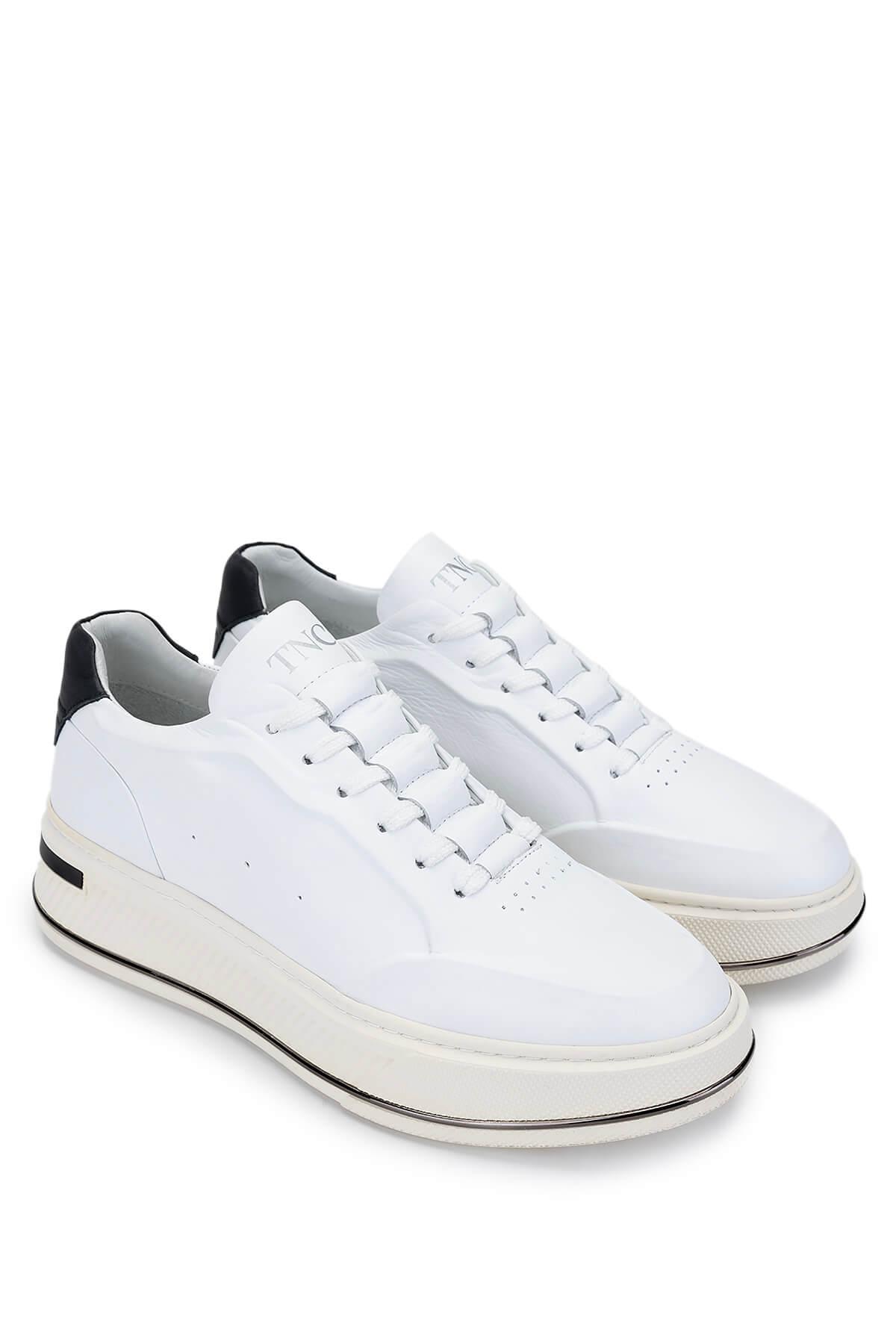 Tamer Tanca Erkek Hakiki Deri Beyaz Sneakers & Spor Ayakkabı