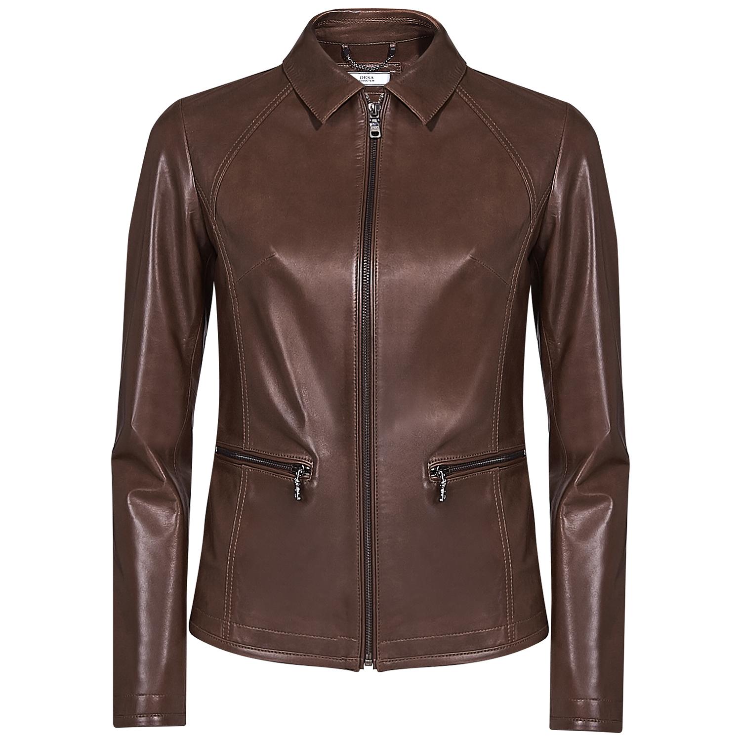 Alda Kadın Gömlek Yakalı Deri Ceket