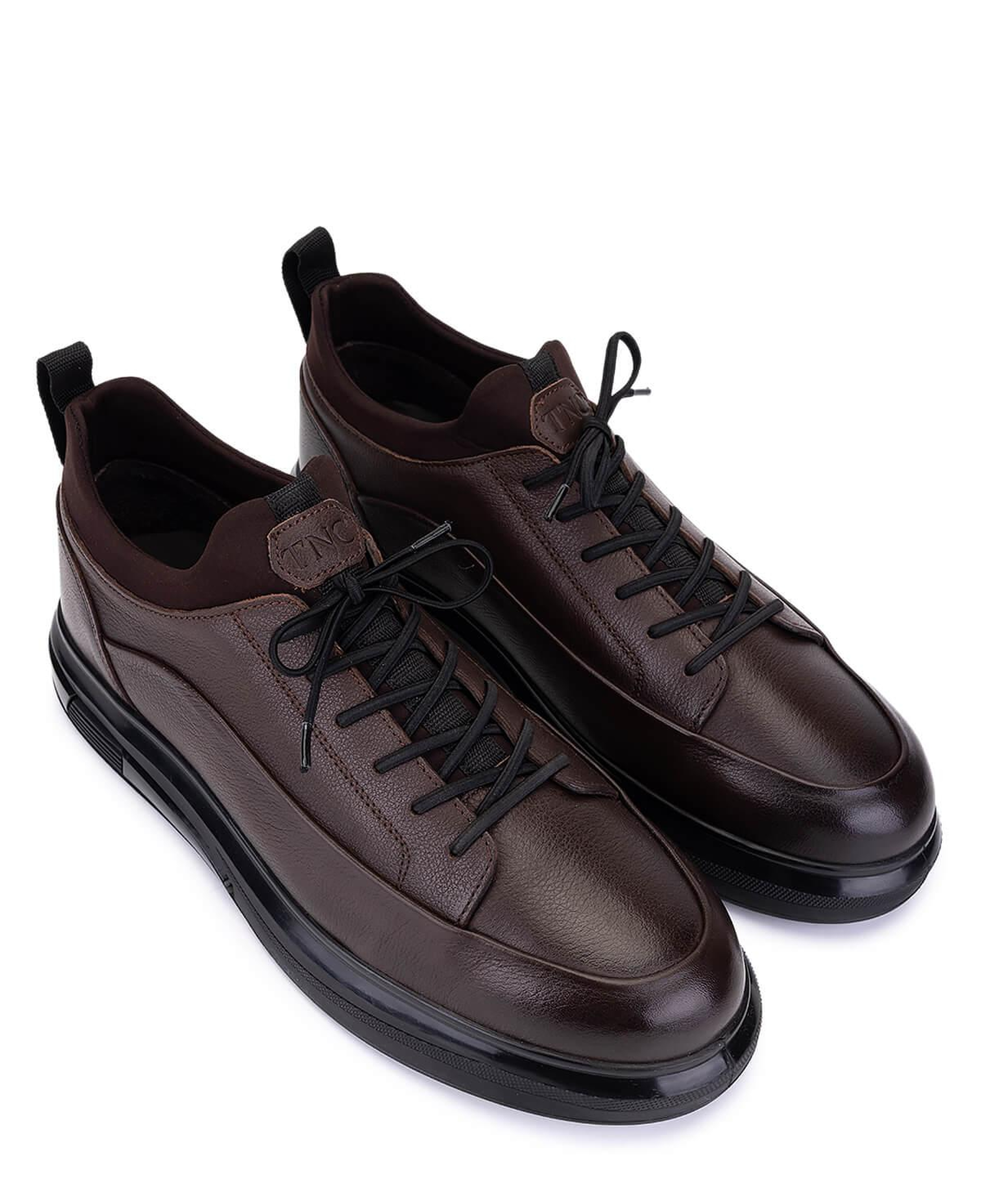 Tamer Tanca Erkek Hakiki Deri Kahverengi Sneakers & Spor Ayakkabı