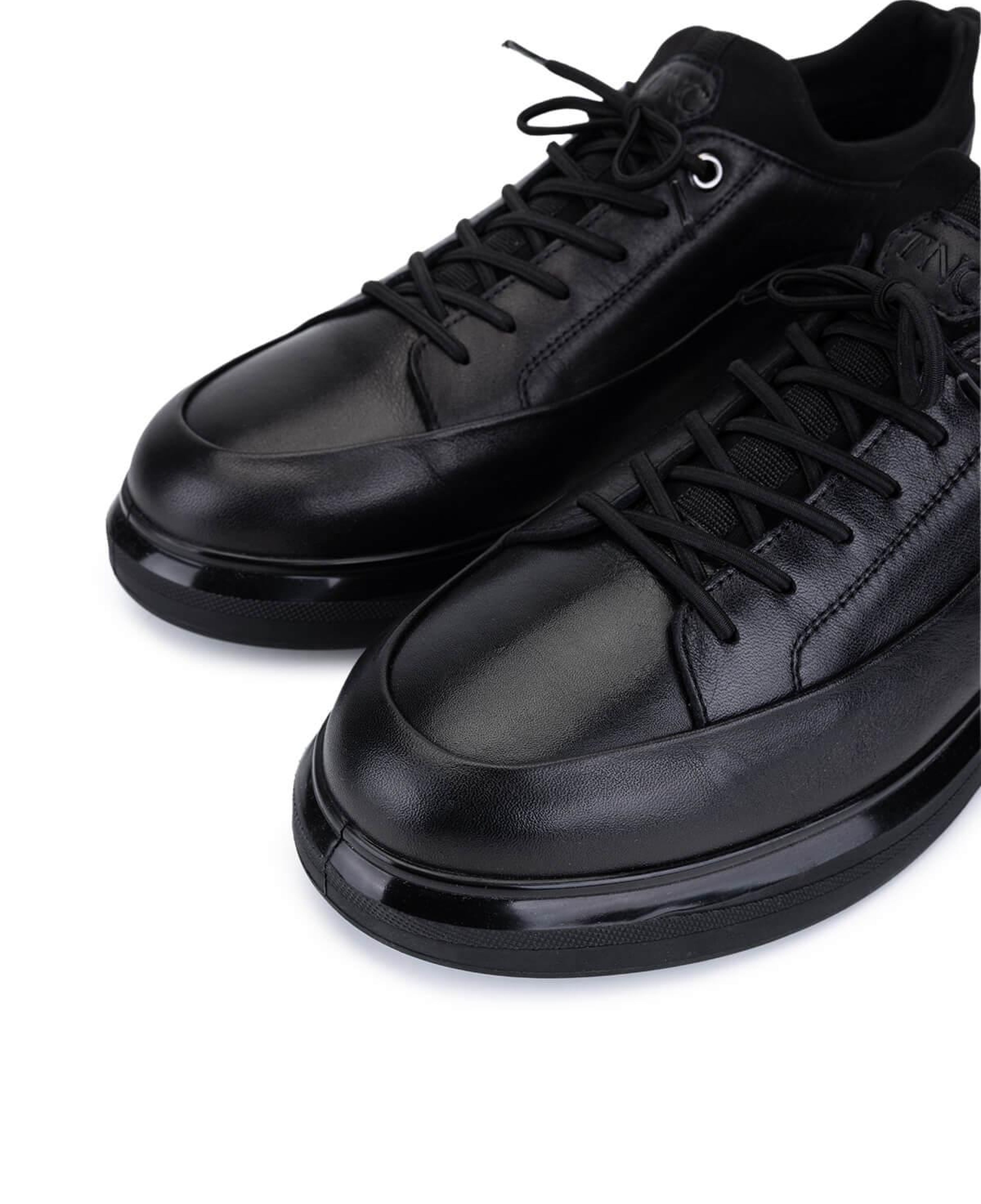 Tamer Tanca Erkek Hakiki Deri Siyah Analin Sneakers & Spor Ayakkabı