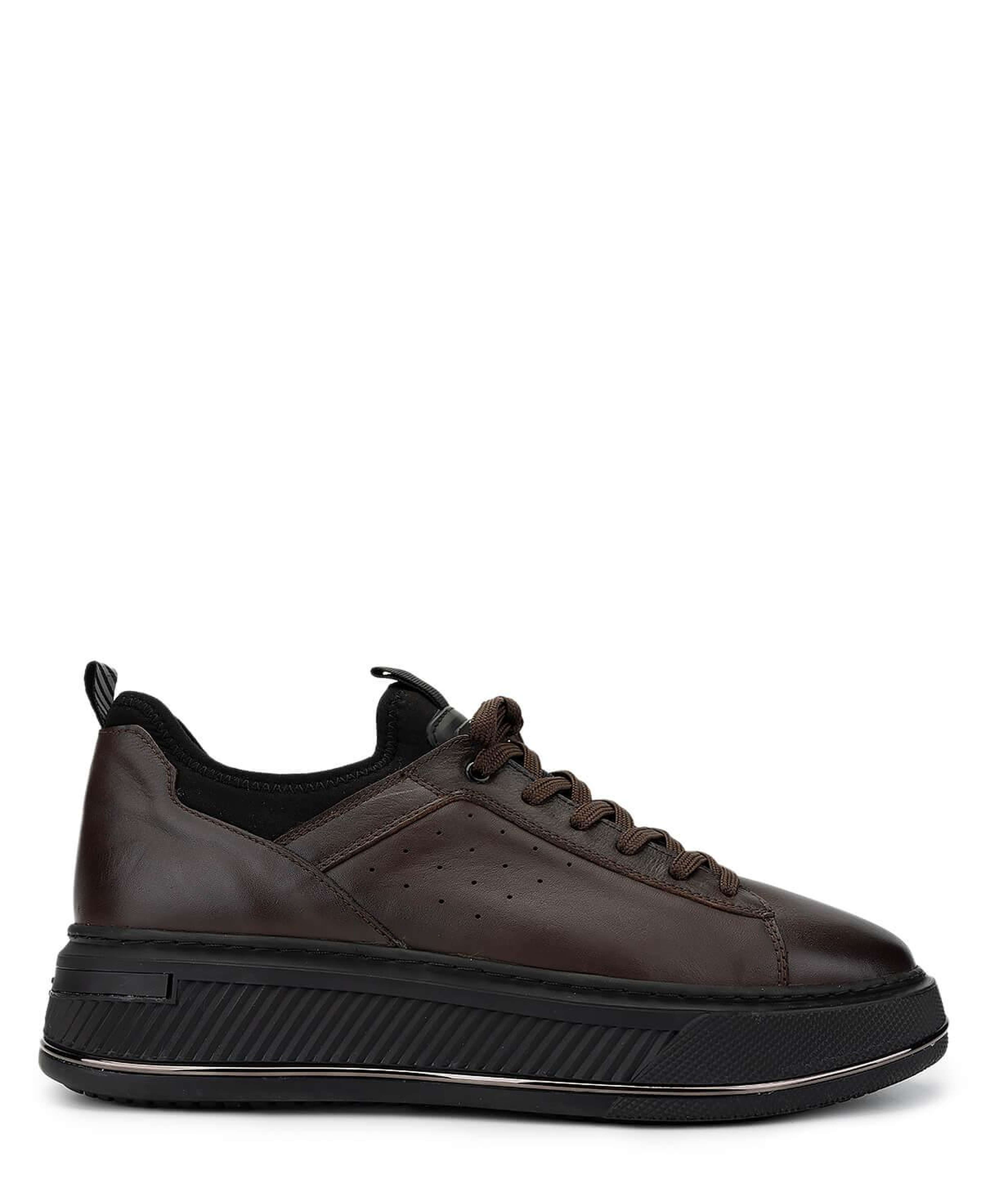 Tamer Tanca Erkek Hakiki Deri Kahverengi Sneakers & Spor Ayakkabı