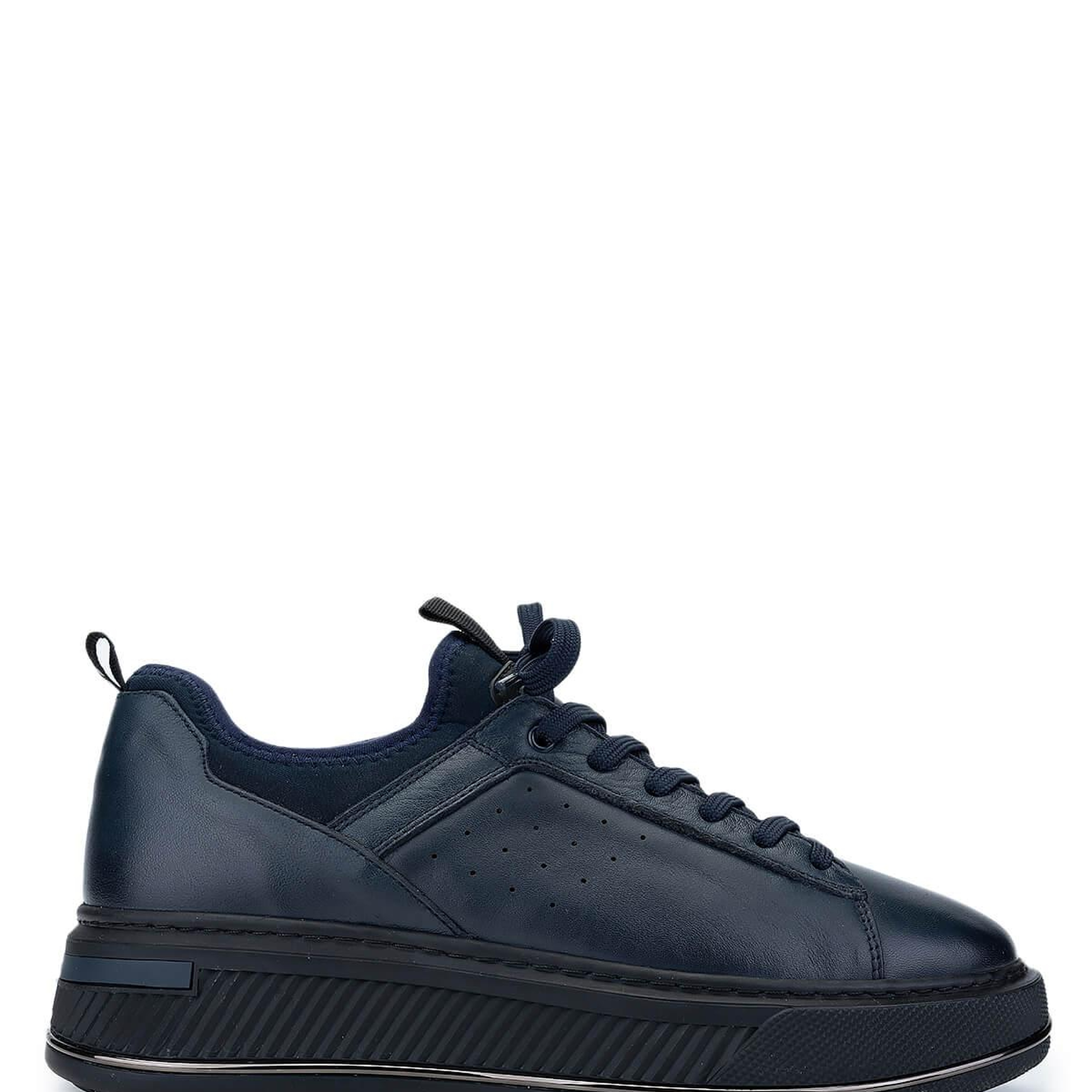 Tamer Tanca Erkek Hakiki Deri Lacivert Sneakers & Spor Ayakkabı