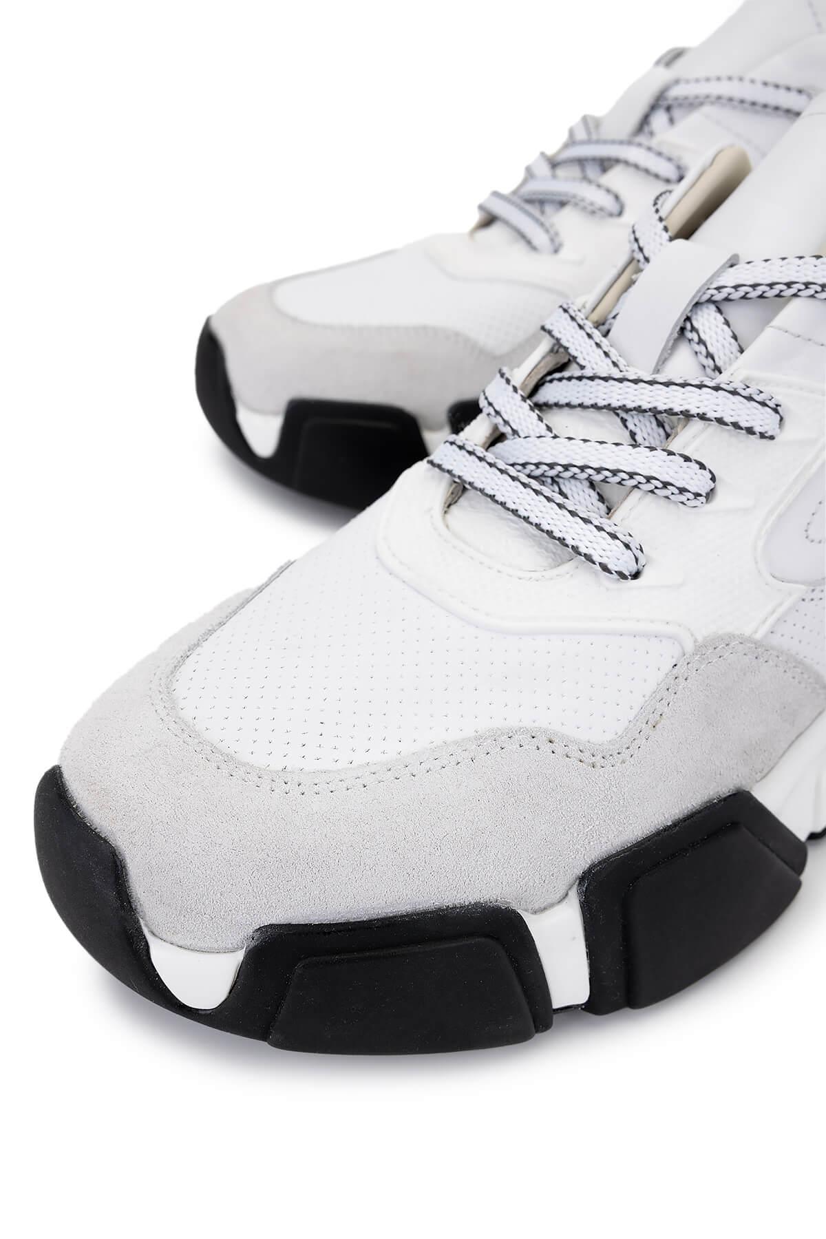 Tamer Tanca Erkek Hakiki Deri Beyaz Sneakers & Spor Ayakkabı