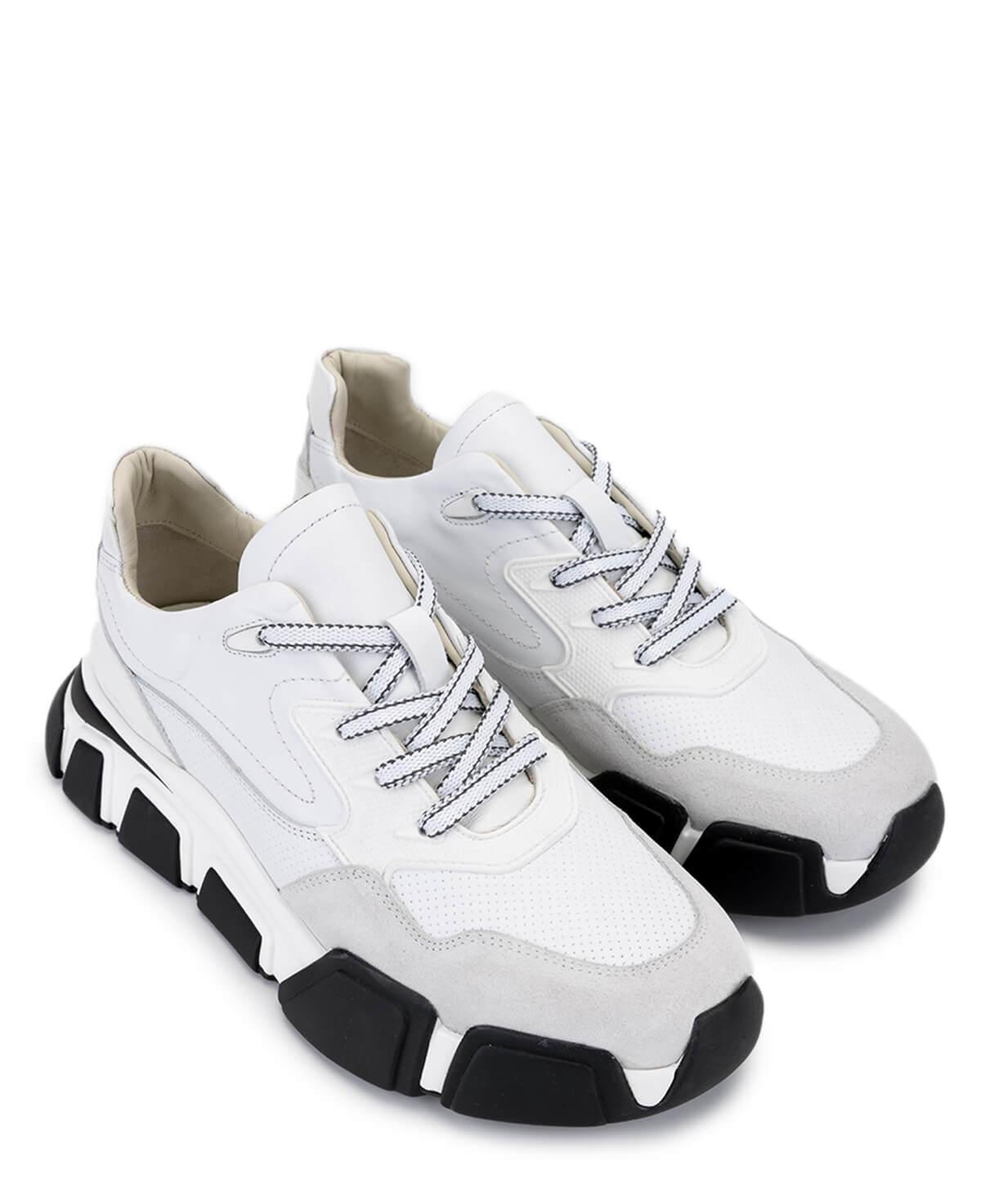 Tamer Tanca Erkek Hakiki Deri Beyaz Sneakers & Spor Ayakkabı