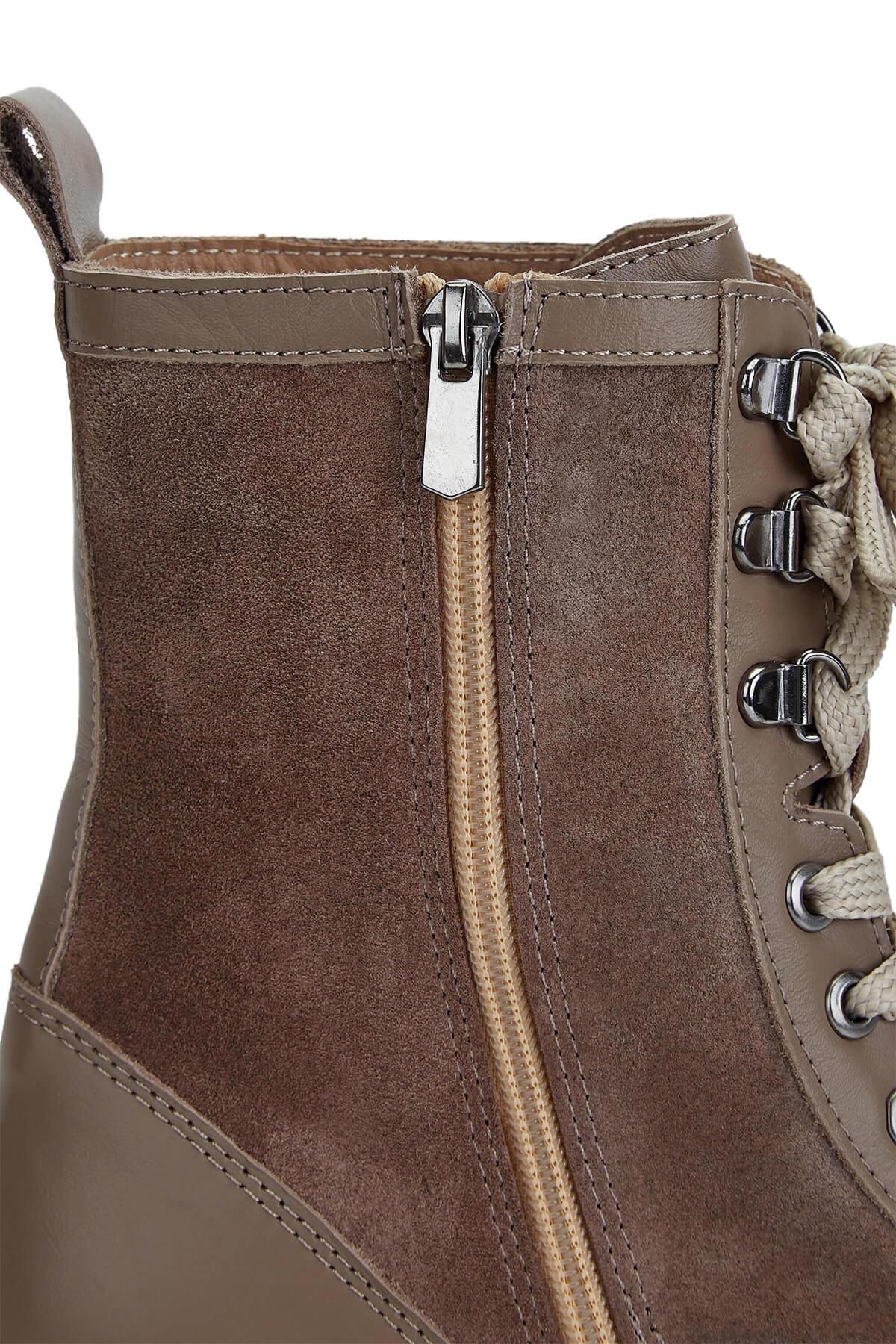 Tamer Tanca Kadın Hakiki Deri Vizon Casual Bot