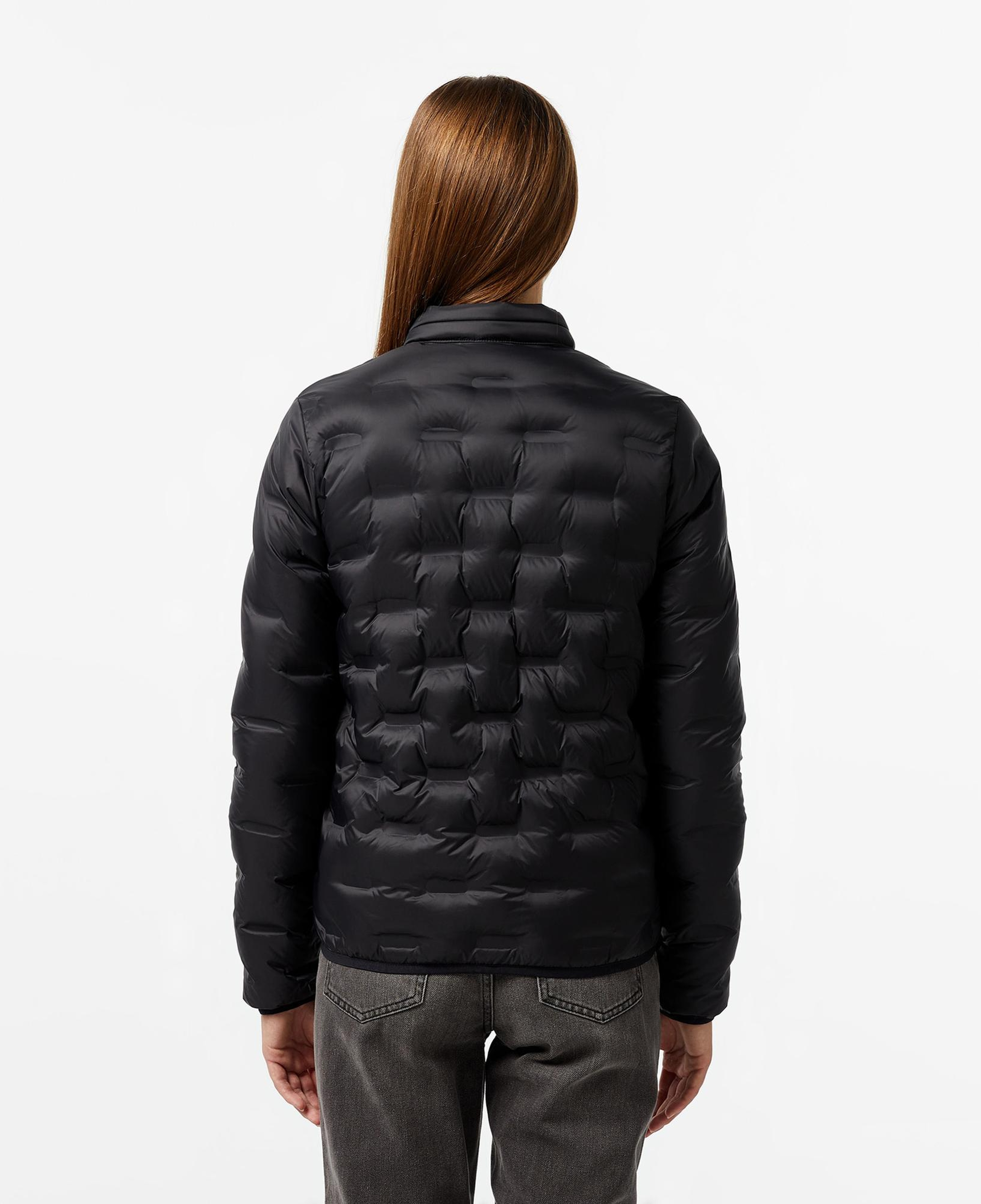 Lacoste Kadın Regular Fit Kapüşonlu Kapitone Siyah Mont