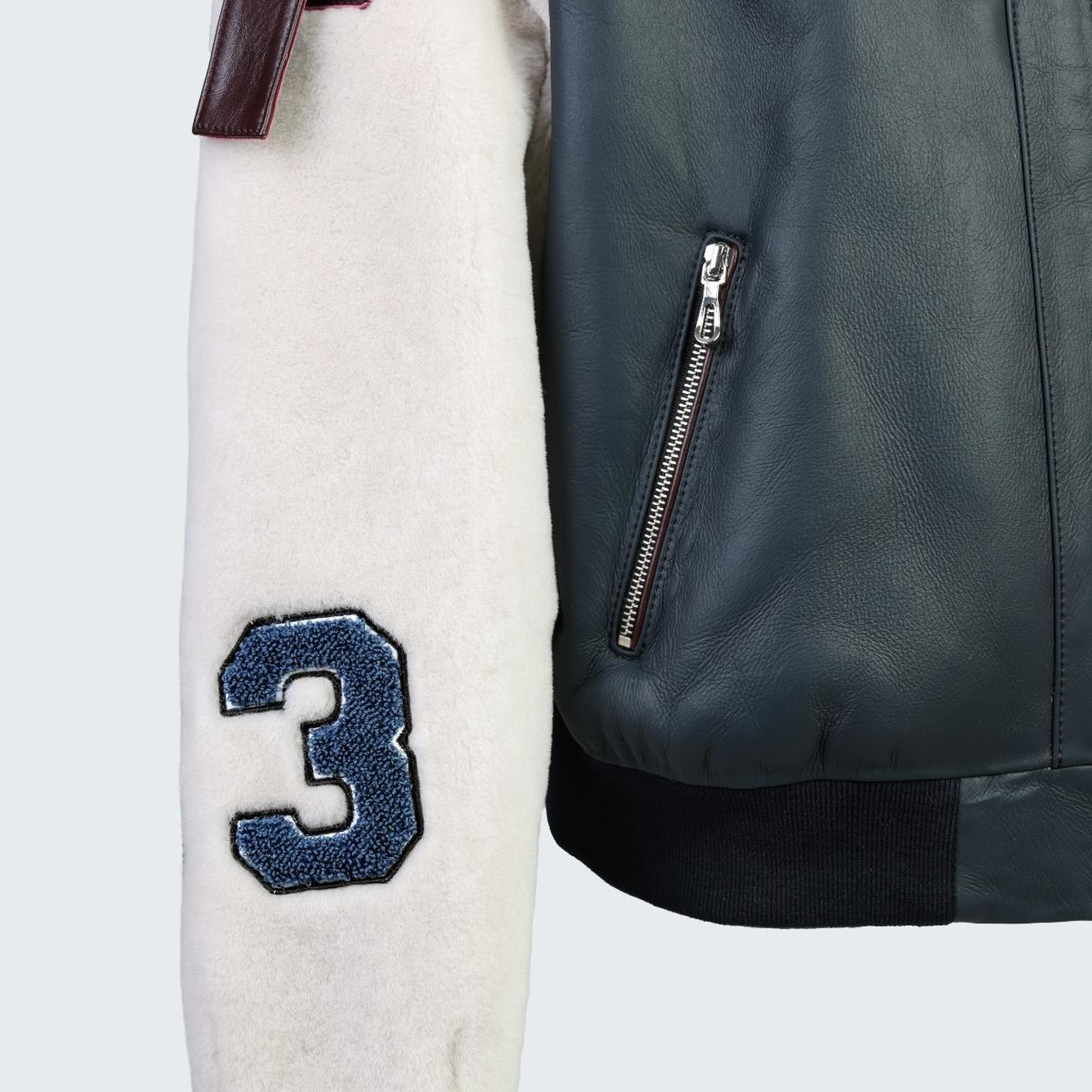 Valmenti Kadın DERI/KURK Lacivert Mont