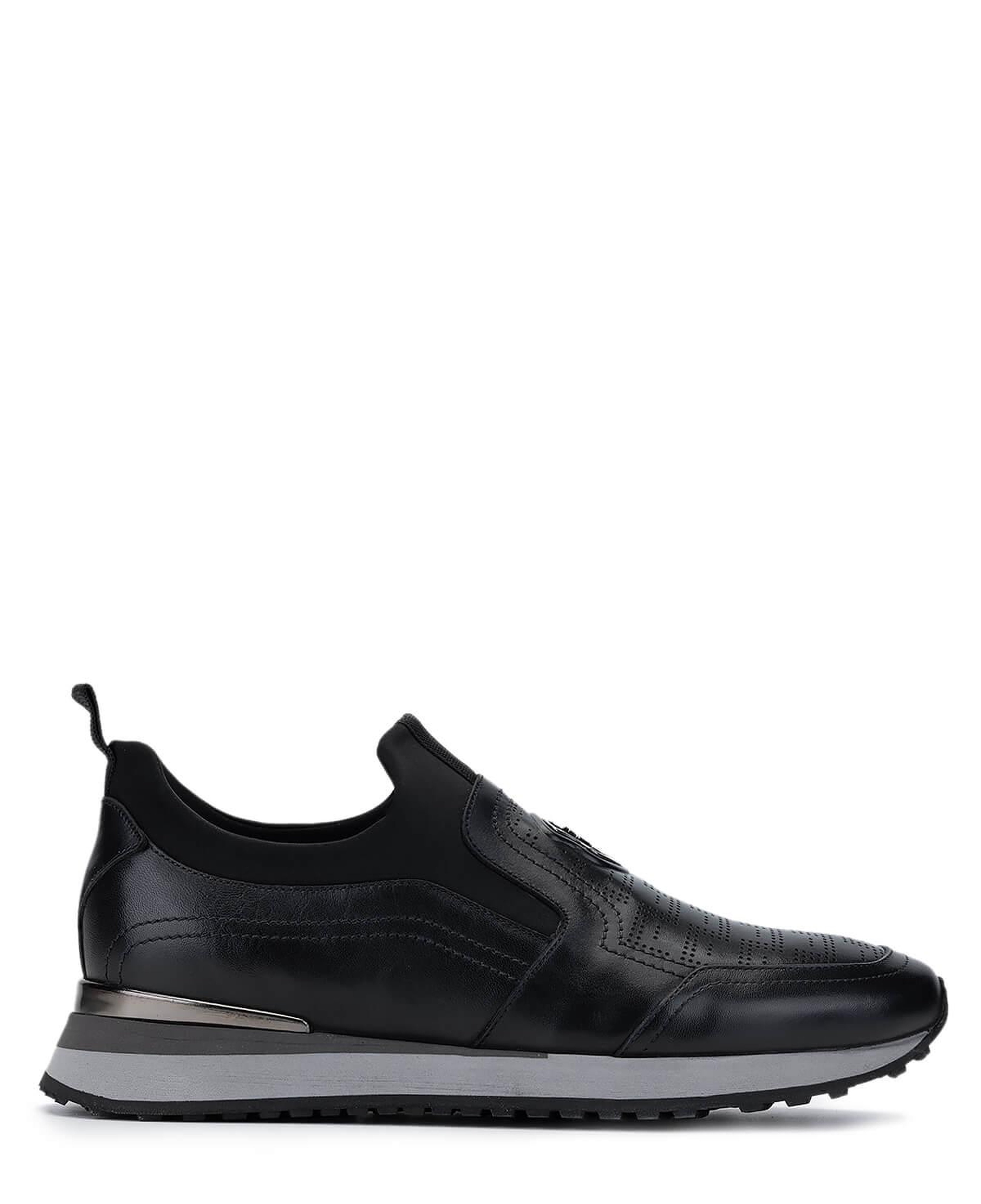 Tamer Tanca Erkek Hakiki Deri Siyah Sneakers & Spor Ayakkabı