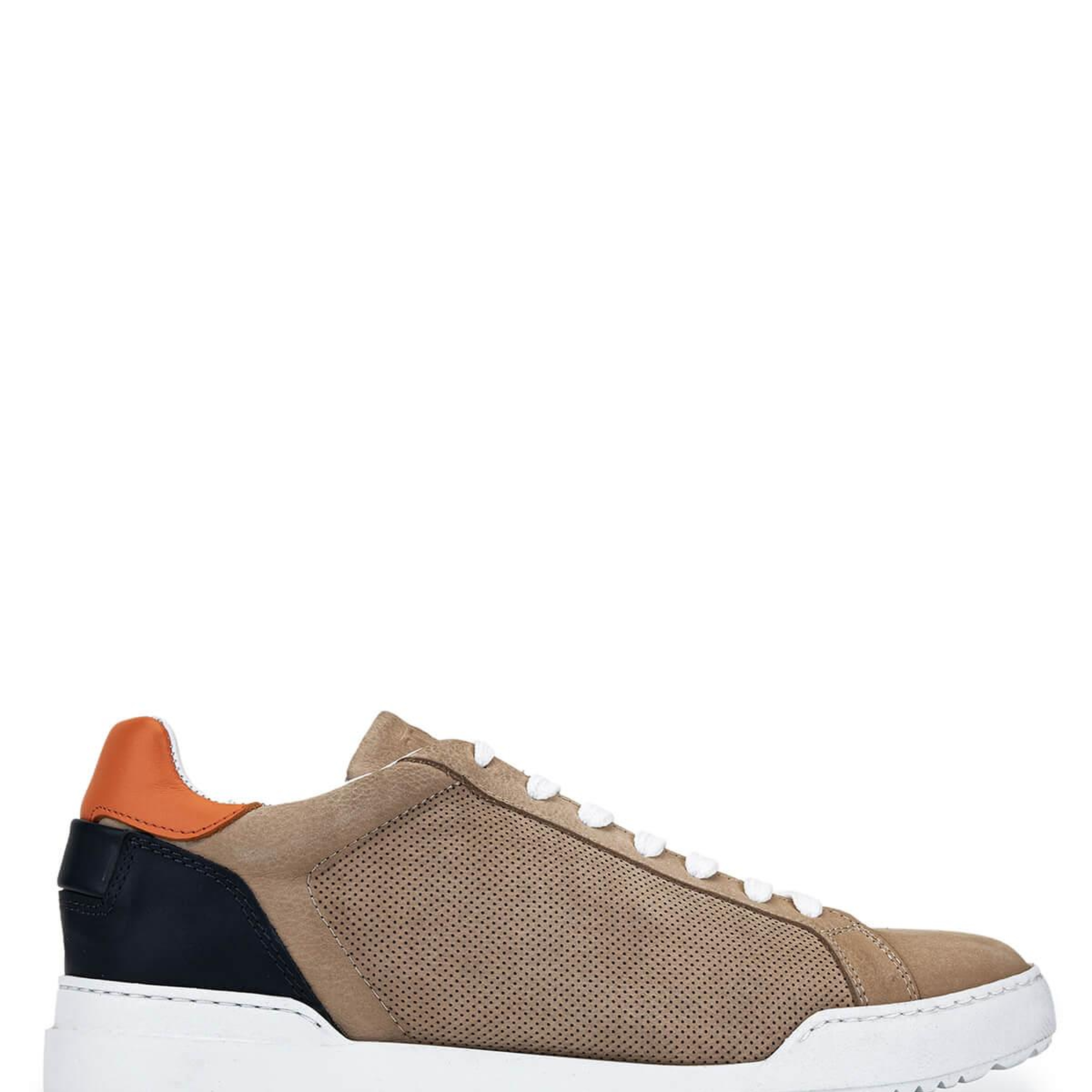 Tamer Tanca Erkek Hakiki Deri Bej Sneakers & Spor Ayakkabı