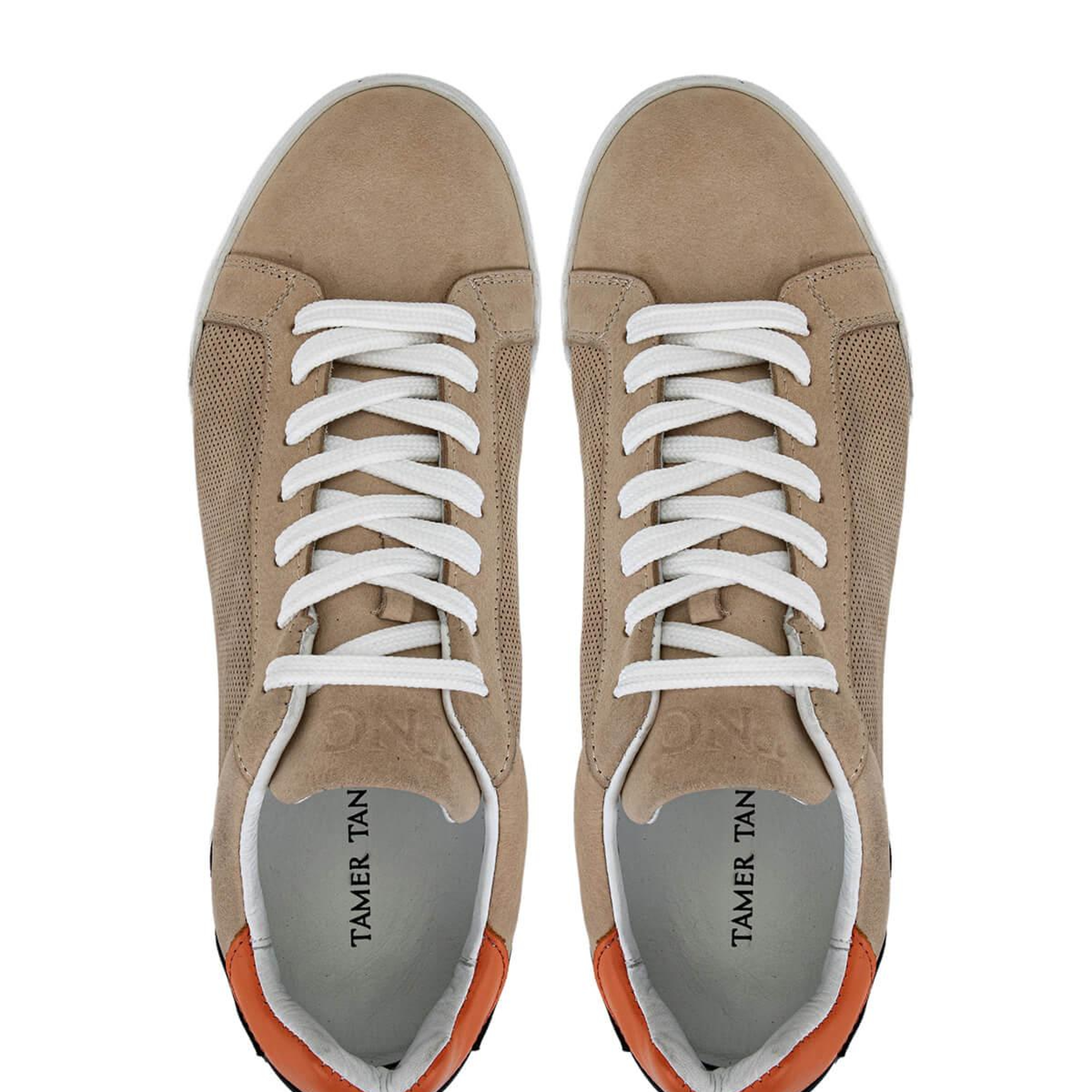 Tamer Tanca Erkek Hakiki Deri Bej Sneakers & Spor Ayakkabı