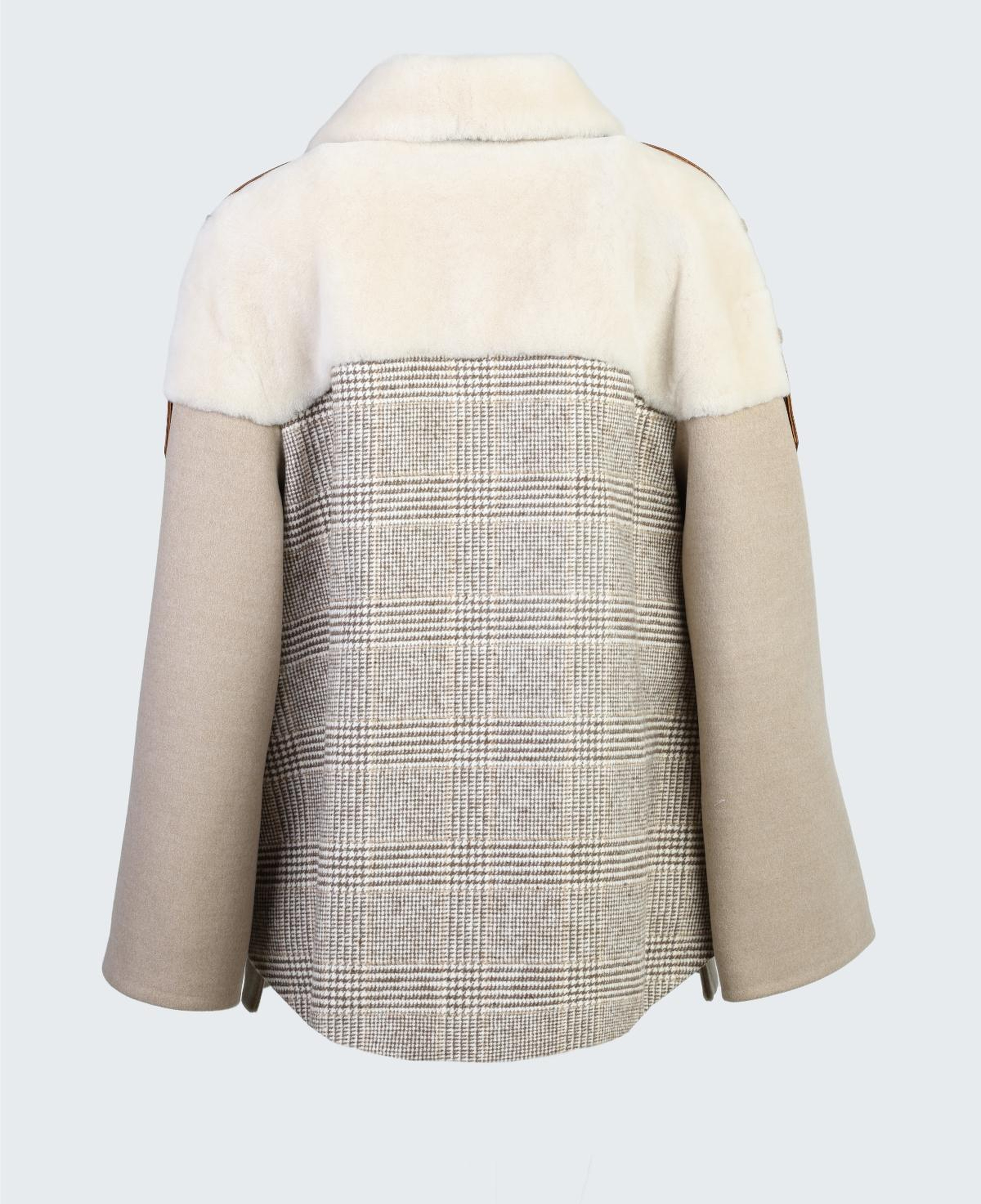 Valmenti Kadın Kürk/Deri/Kumaş Bej Mont