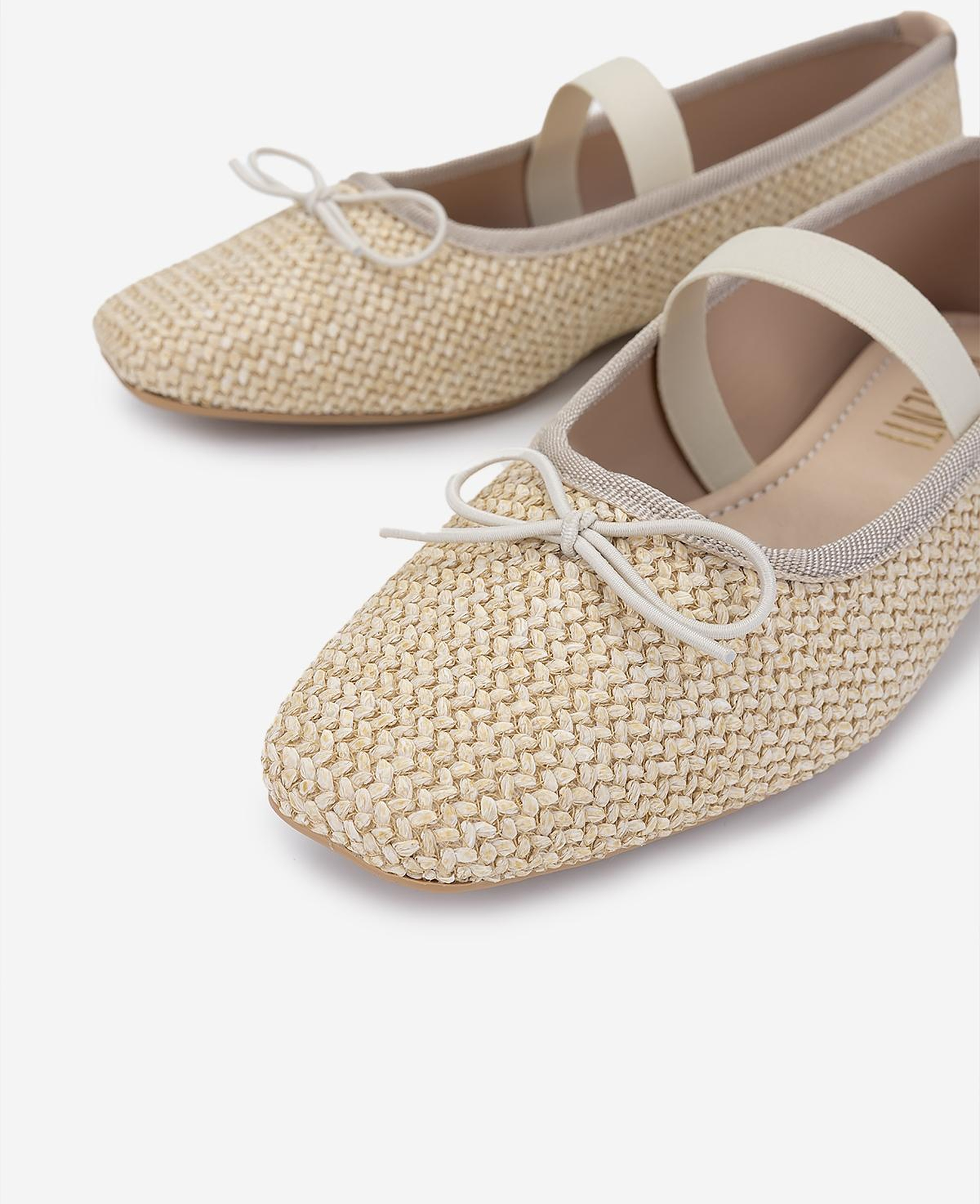 Valmenti Kadın Deri & Tekstil Bej Babet Ayakkabı