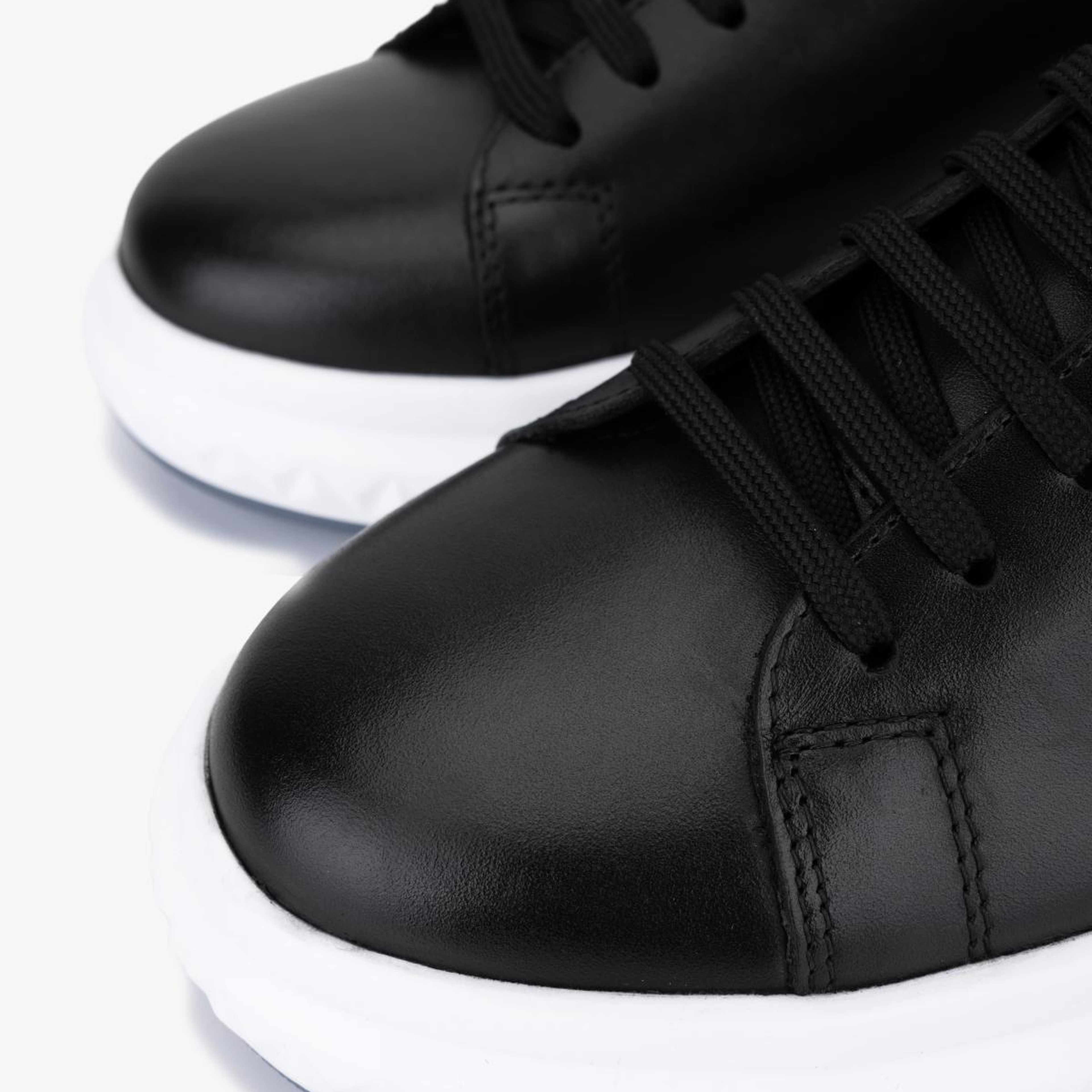 Valmenti Erkek Hakiki Deri Siyah Sneakers & Spor Ayakkabı