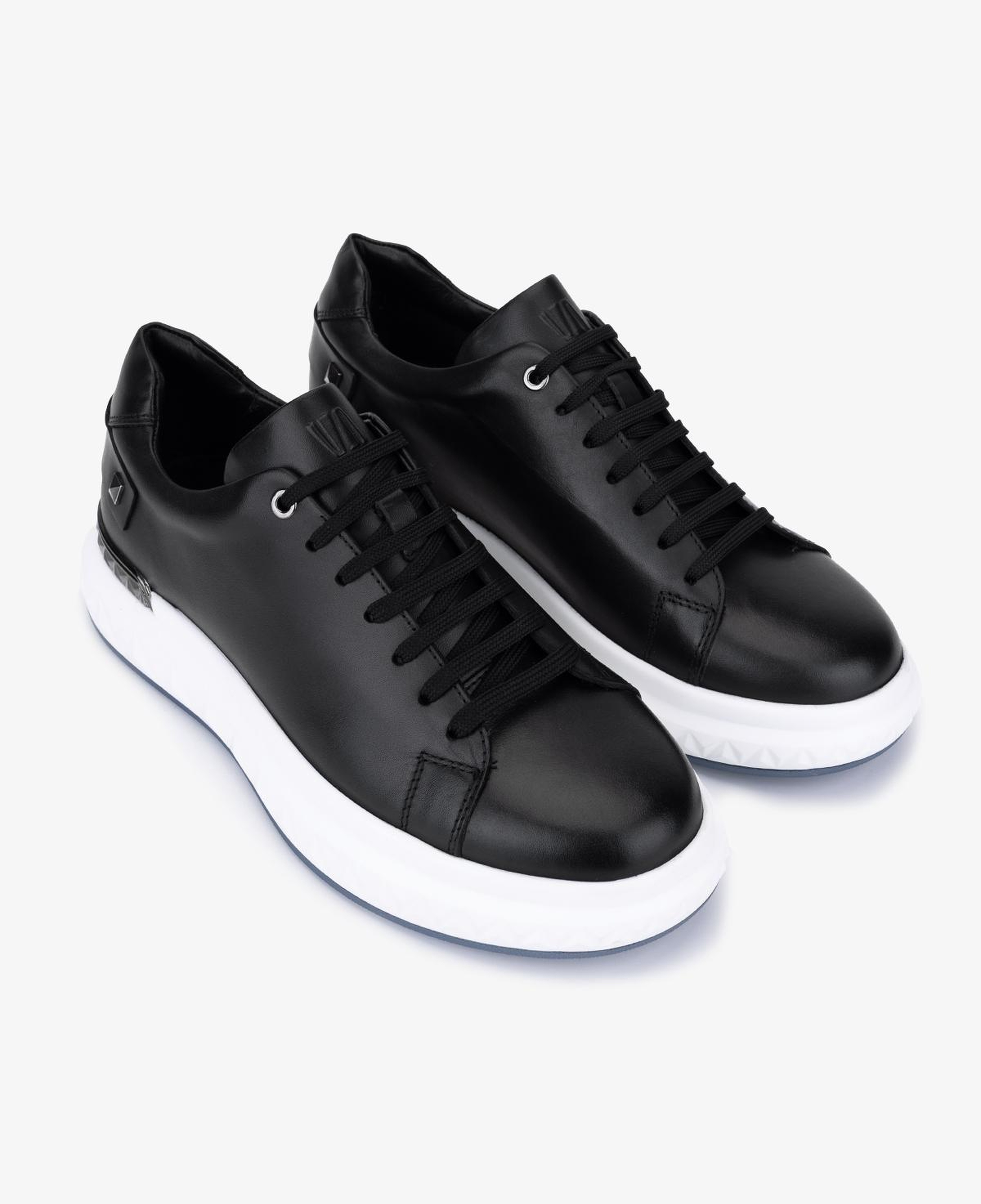 Valmenti Erkek Hakiki Deri Siyah Sneakers & Spor Ayakkabı