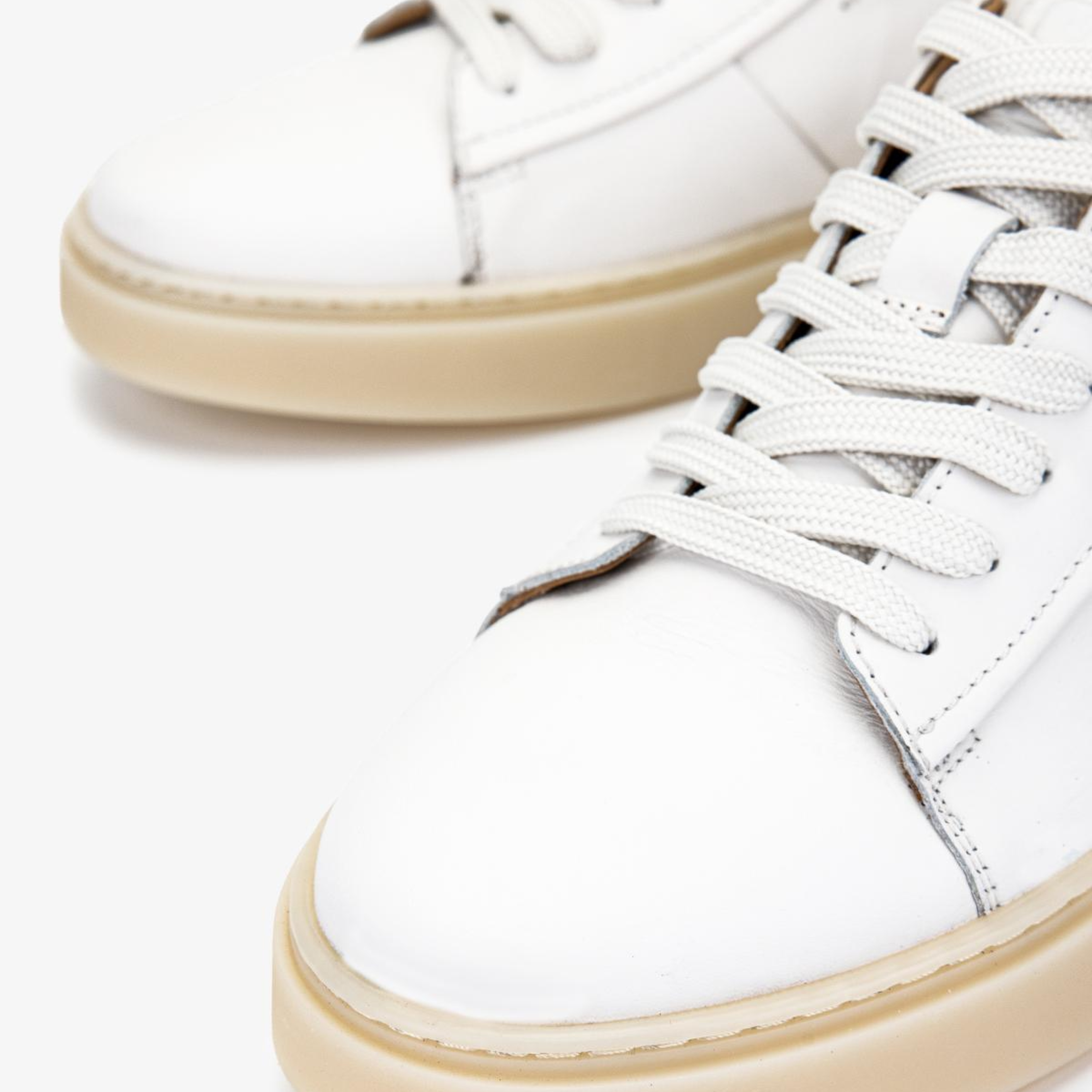 Valmenti Erkek Hakiki Deri Beyaz Sneakers & Spor Ayakkabı