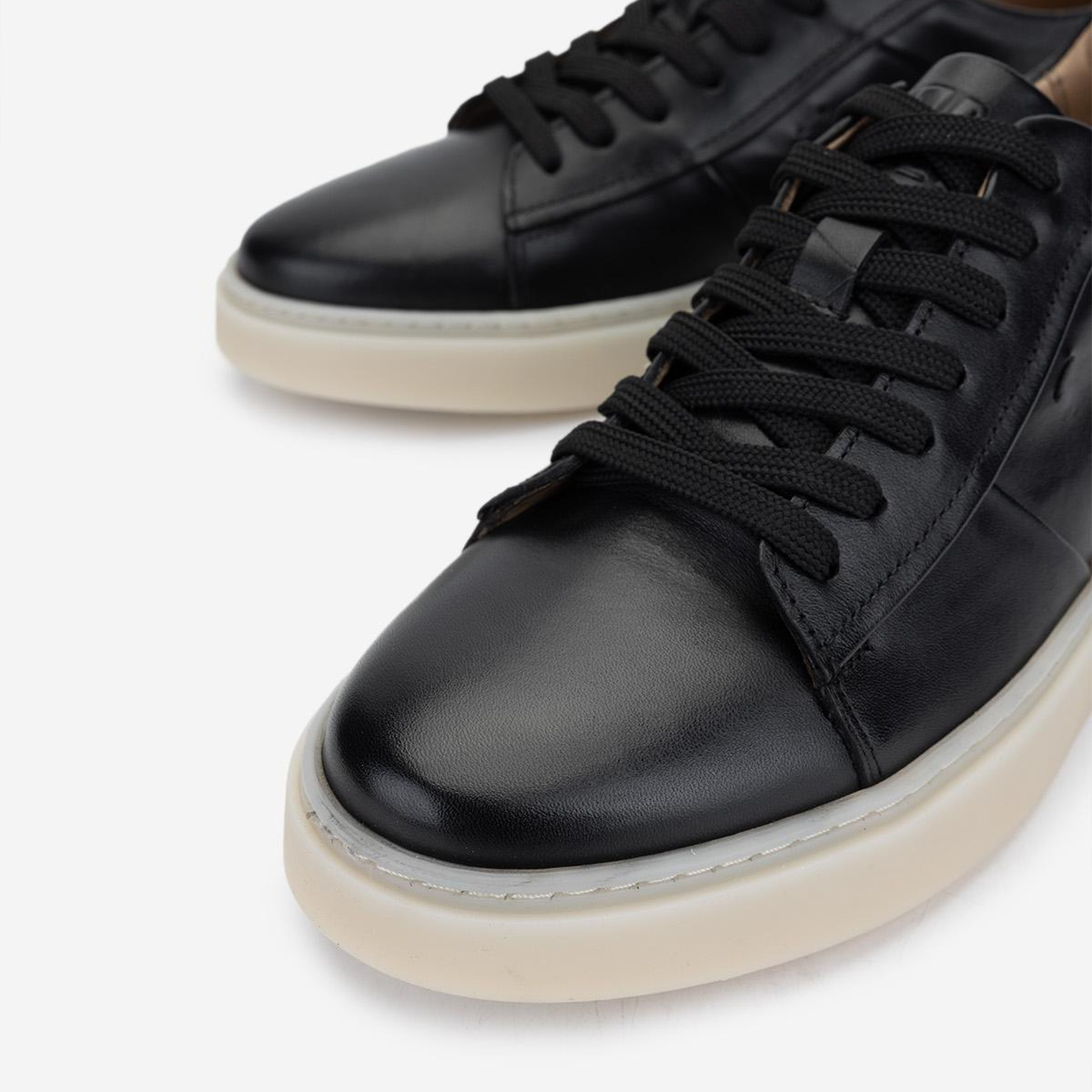 Valmenti Erkek Hakiki Deri Siyah Sneakers & Spor Ayakkabı