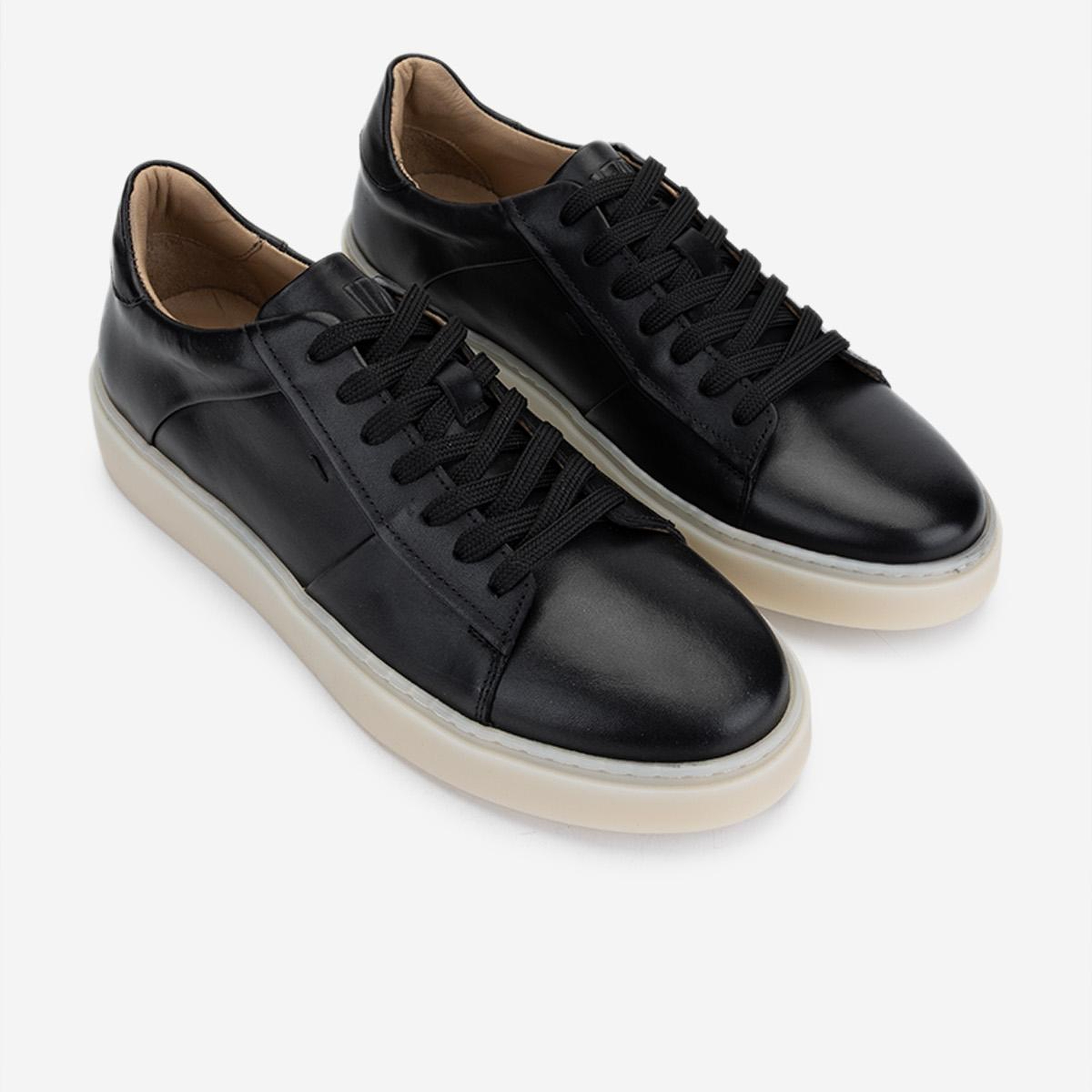 Valmenti Erkek Hakiki Deri Siyah Sneakers & Spor Ayakkabı