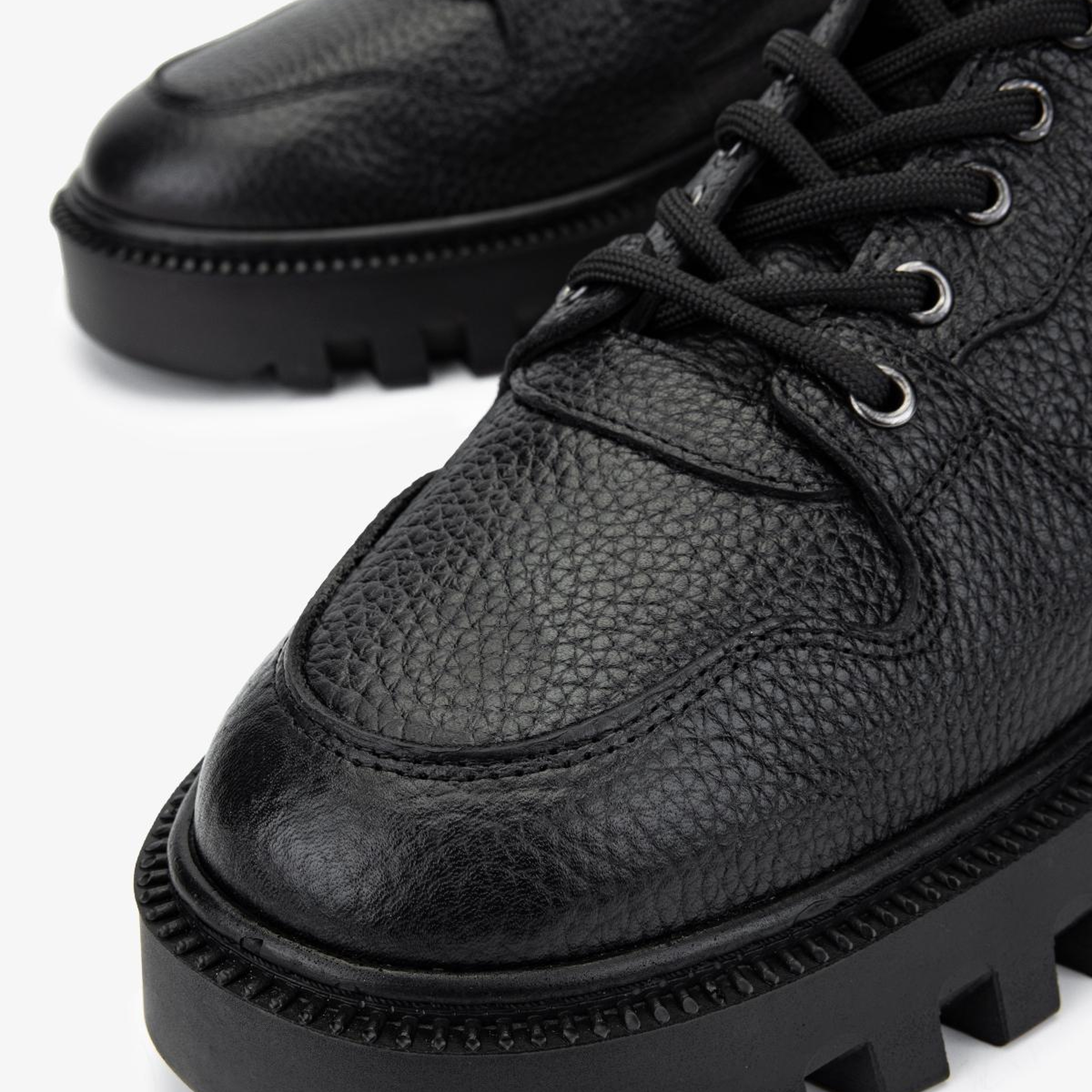 Valmenti Erkek Hakiki Deri Siyah Floter Sneakers & Spor Ayakkabı