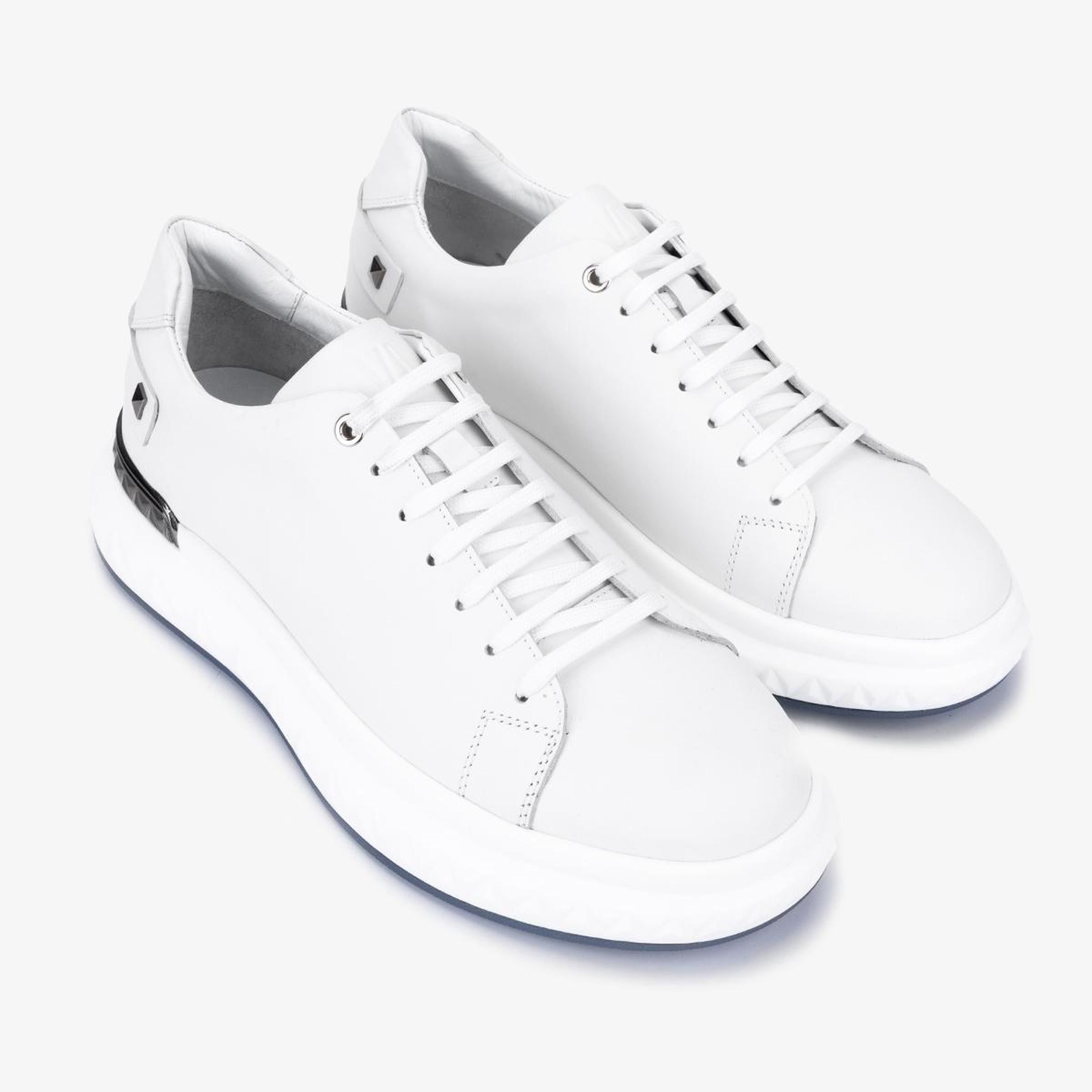 Valmenti Erkek Hakiki Deri Beyaz Sneakers & Spor Ayakkabı