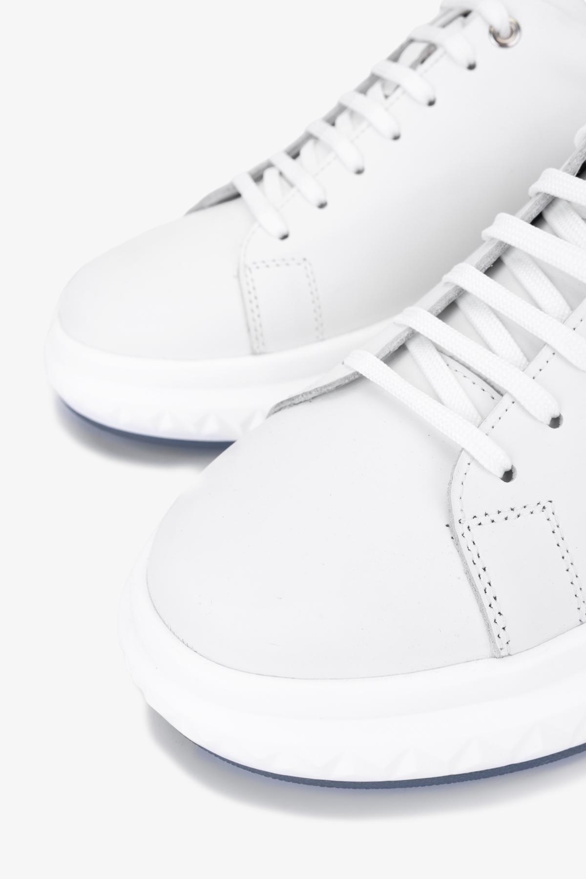 Valmenti Erkek Hakiki Deri Beyaz Sneakers & Spor Ayakkabı