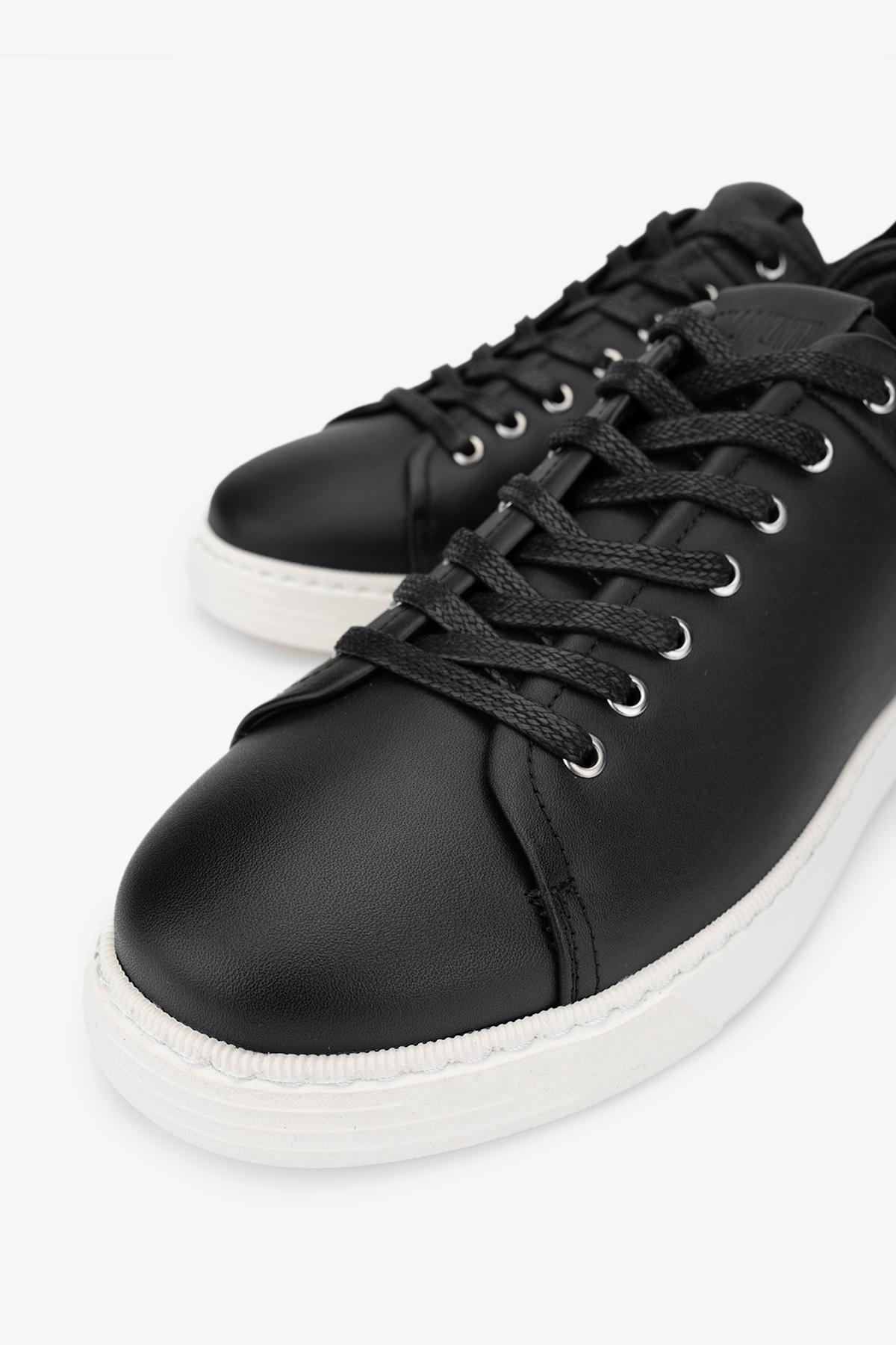 Valmenti Erkek Hakiki Deri Siyah Sneakers & Spor Ayakkabı