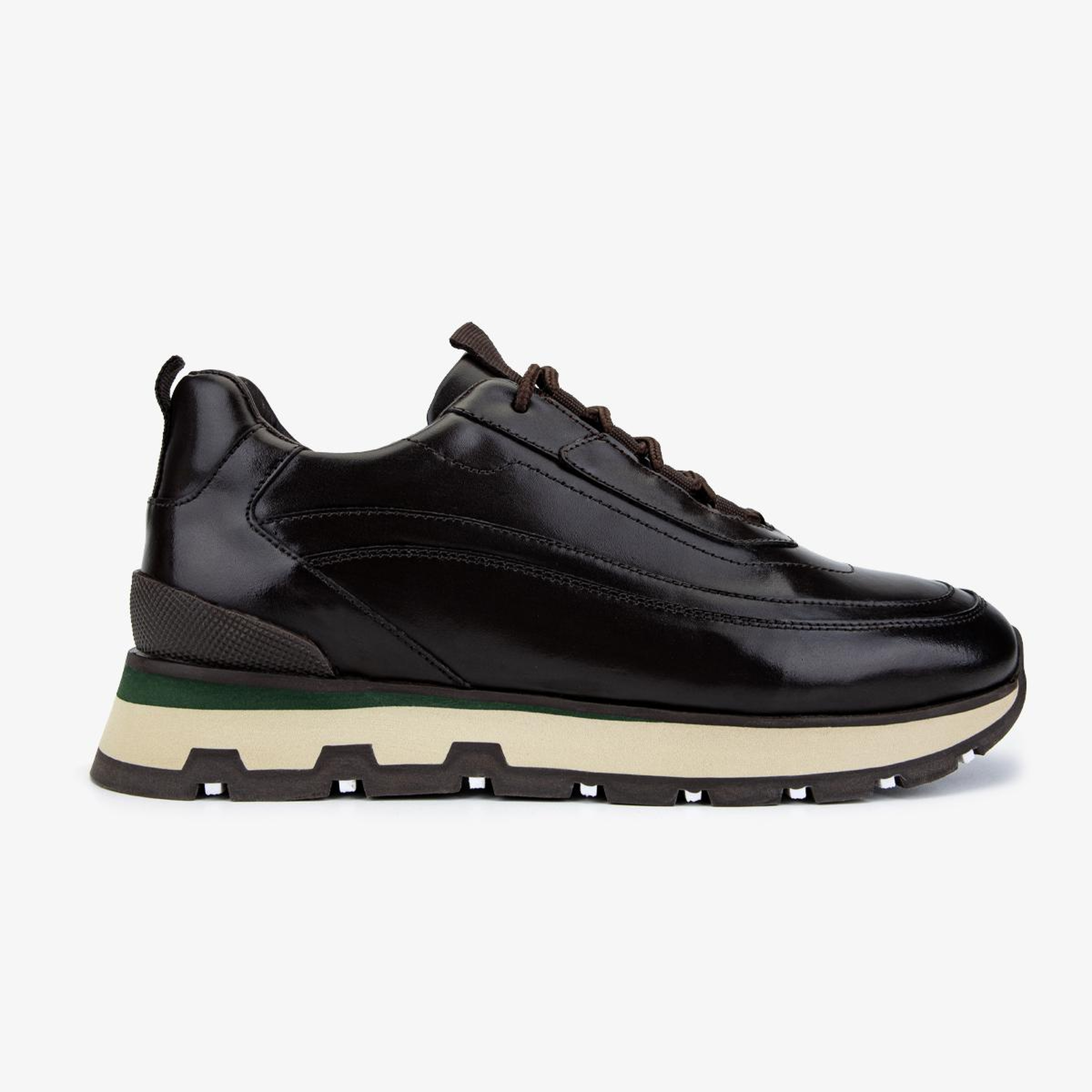 Valmenti Erkek Hakiki Deri Kahverengi Sneakers & Spor Ayakkabı