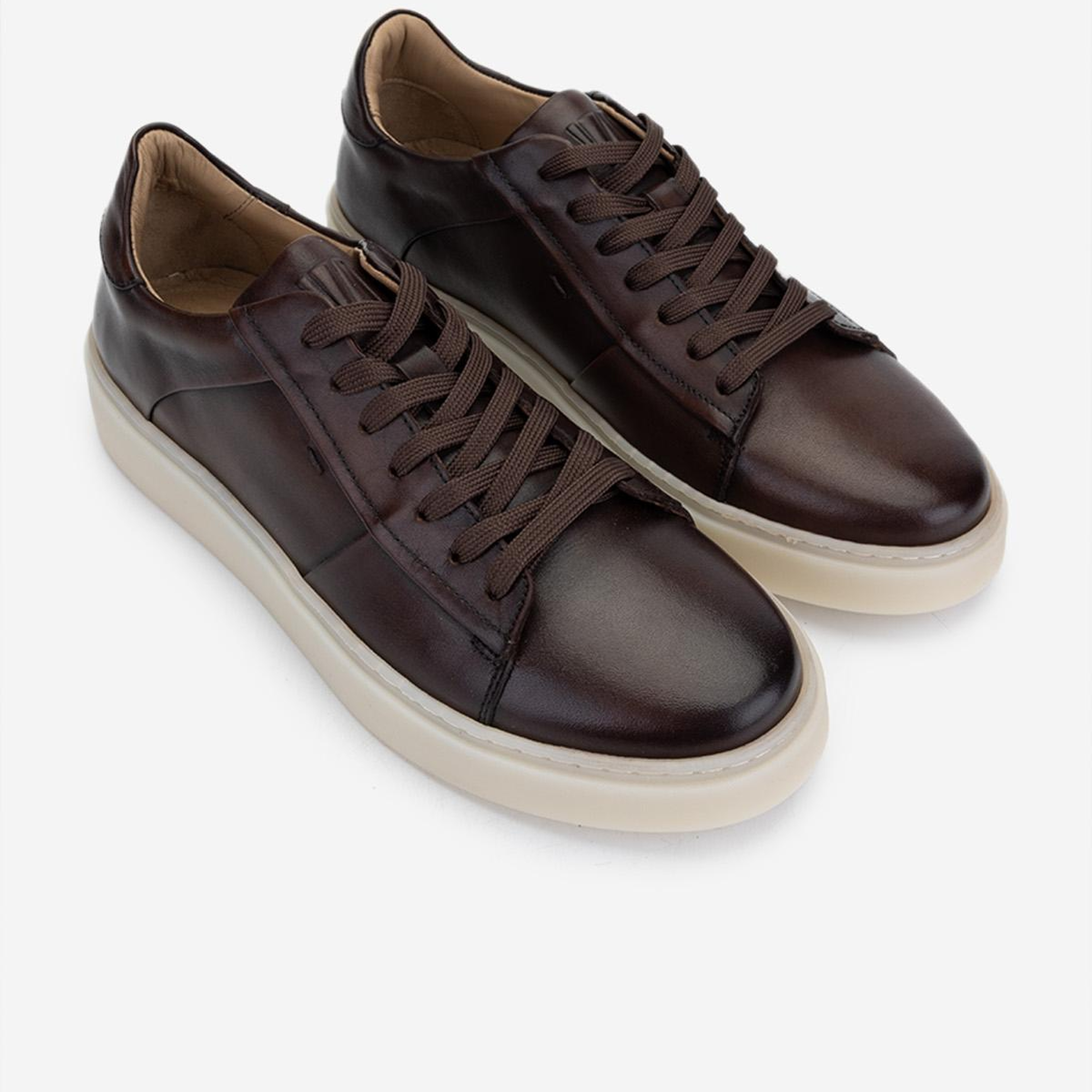 Valmenti Erkek Hakiki Deri Kahverengi Sneakers & Spor Ayakkabı