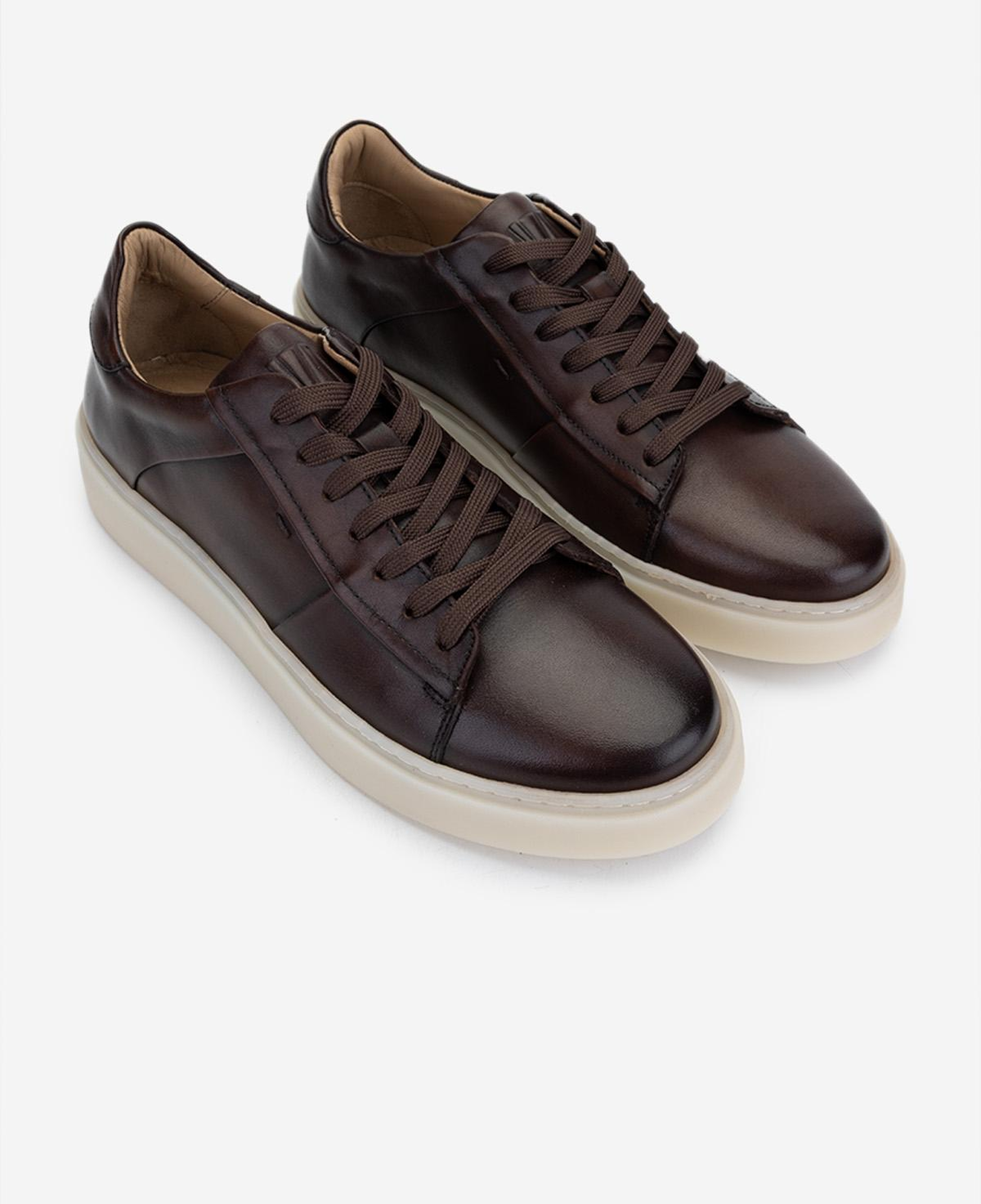 Valmenti Erkek Hakiki Deri Kahverengi Sneakers & Spor Ayakkabı