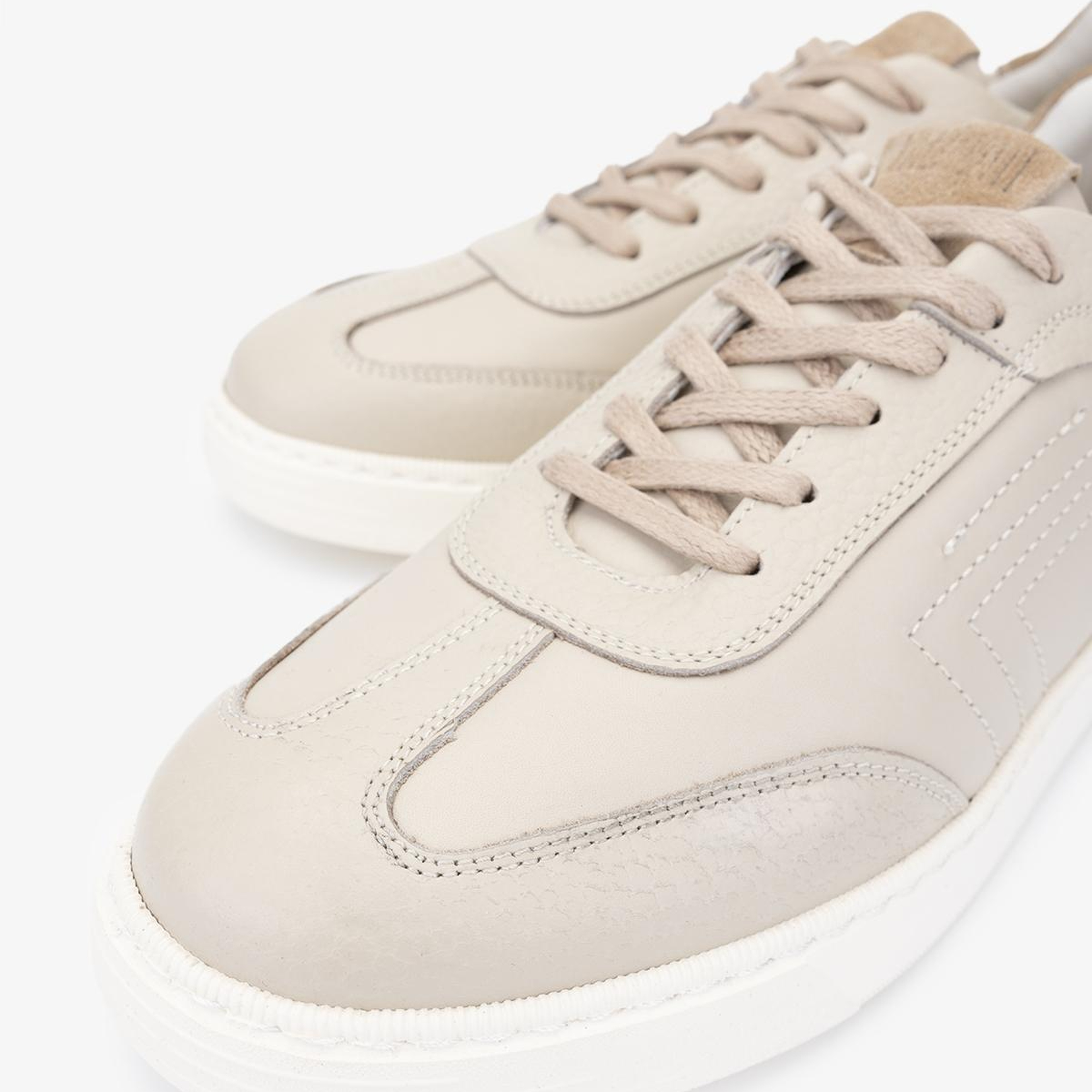 Valmenti Erkek Hakiki Deri Bej Sneakers & Spor Ayakkabı