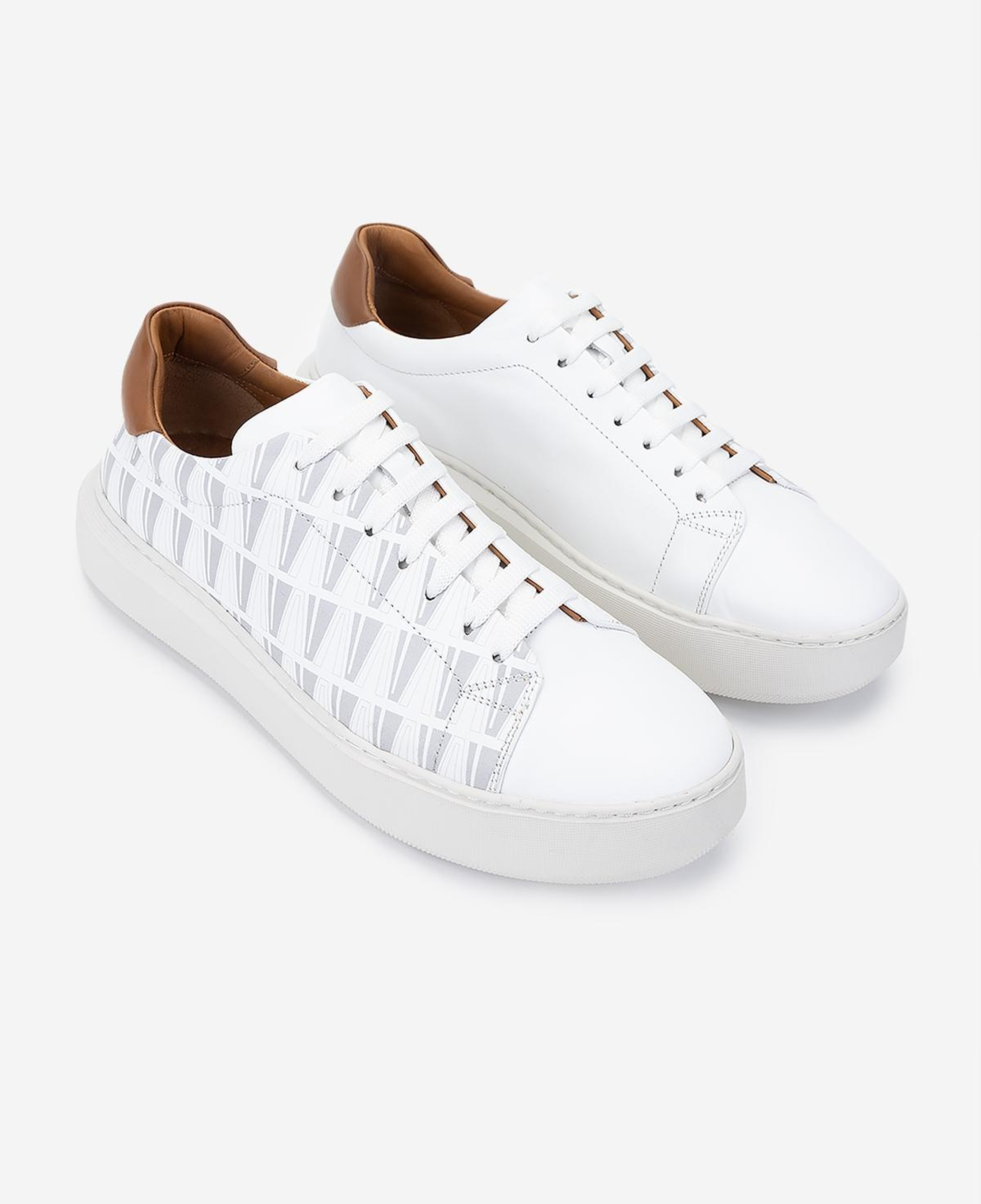 Valmenti Erkek Hakiki Deri Beyaz Sneakers & Spor Ayakkabı